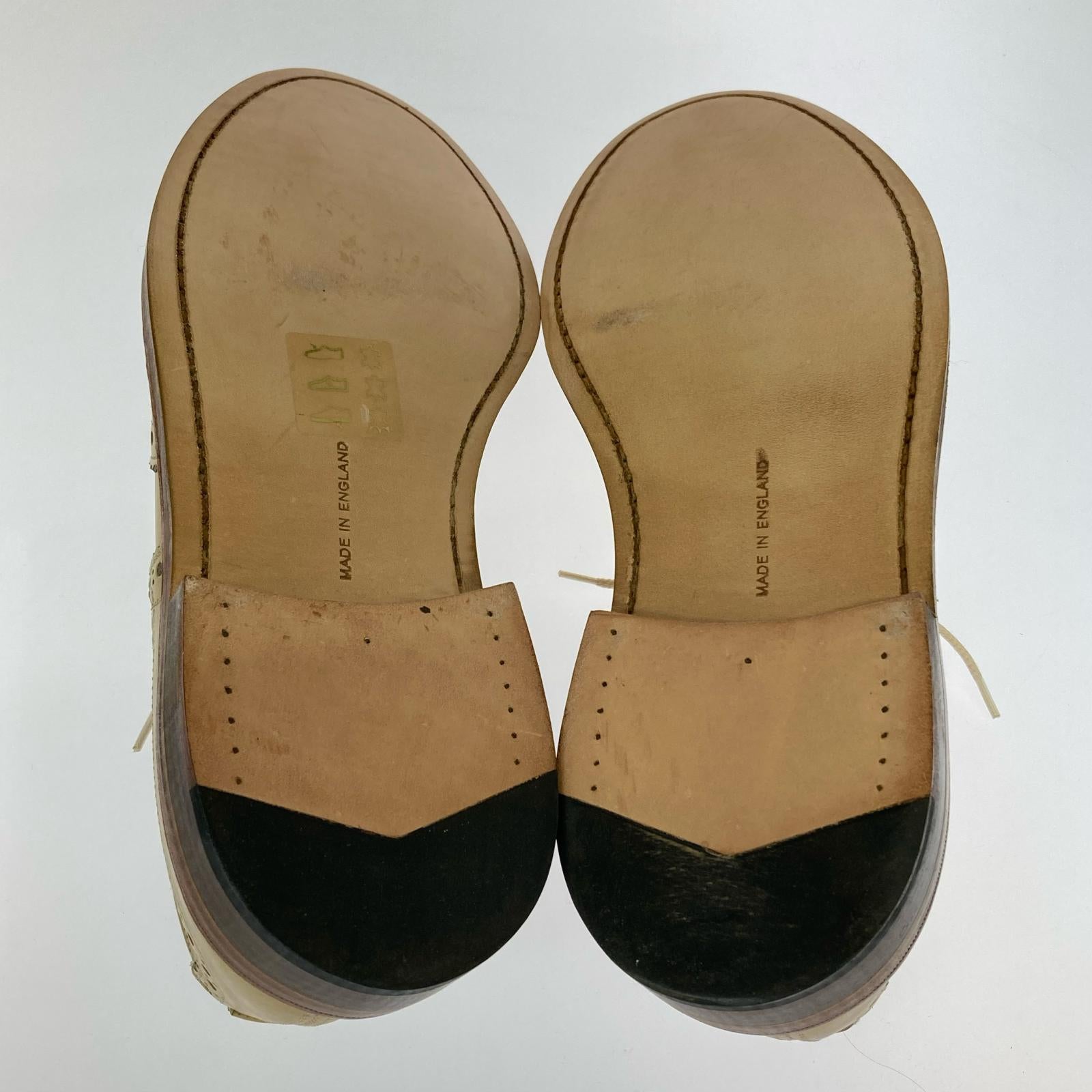 シューズ 5633 BOURTON Rama Calf Derby Brogue (9) ベージュ