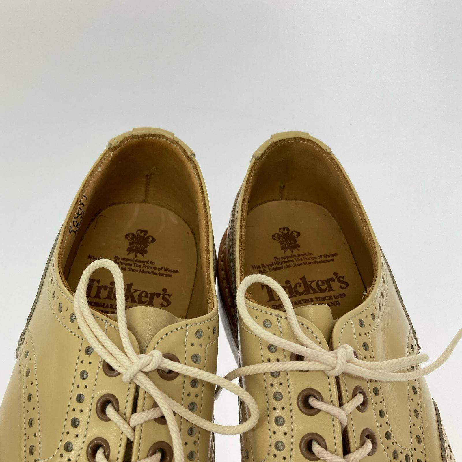 シューズ 5633 BOURTON Rama Calf Derby Brogue (9) ベージュ