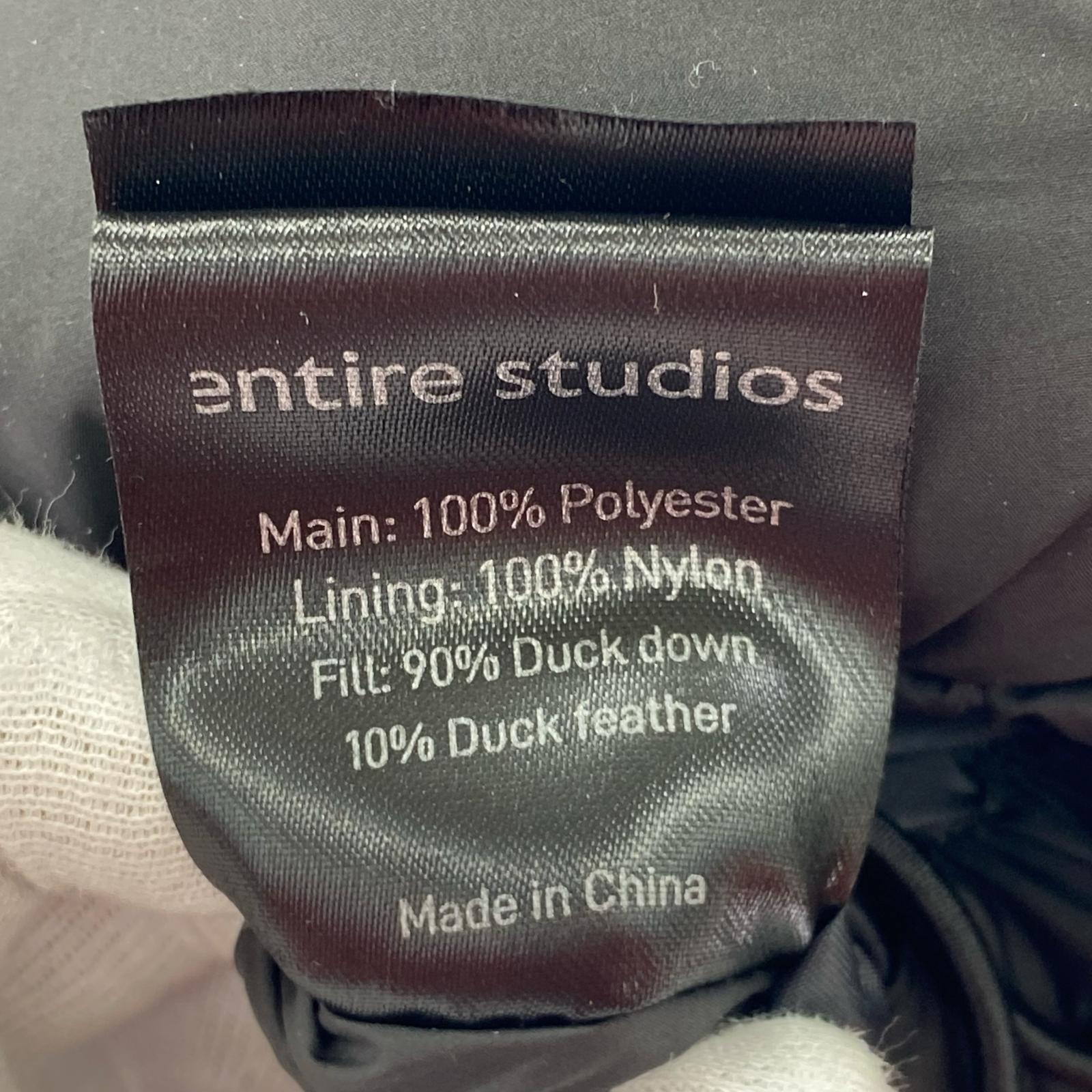 ダウンジャケット ENTIRE STUDIOS PILLOW BOMBER M ブラック