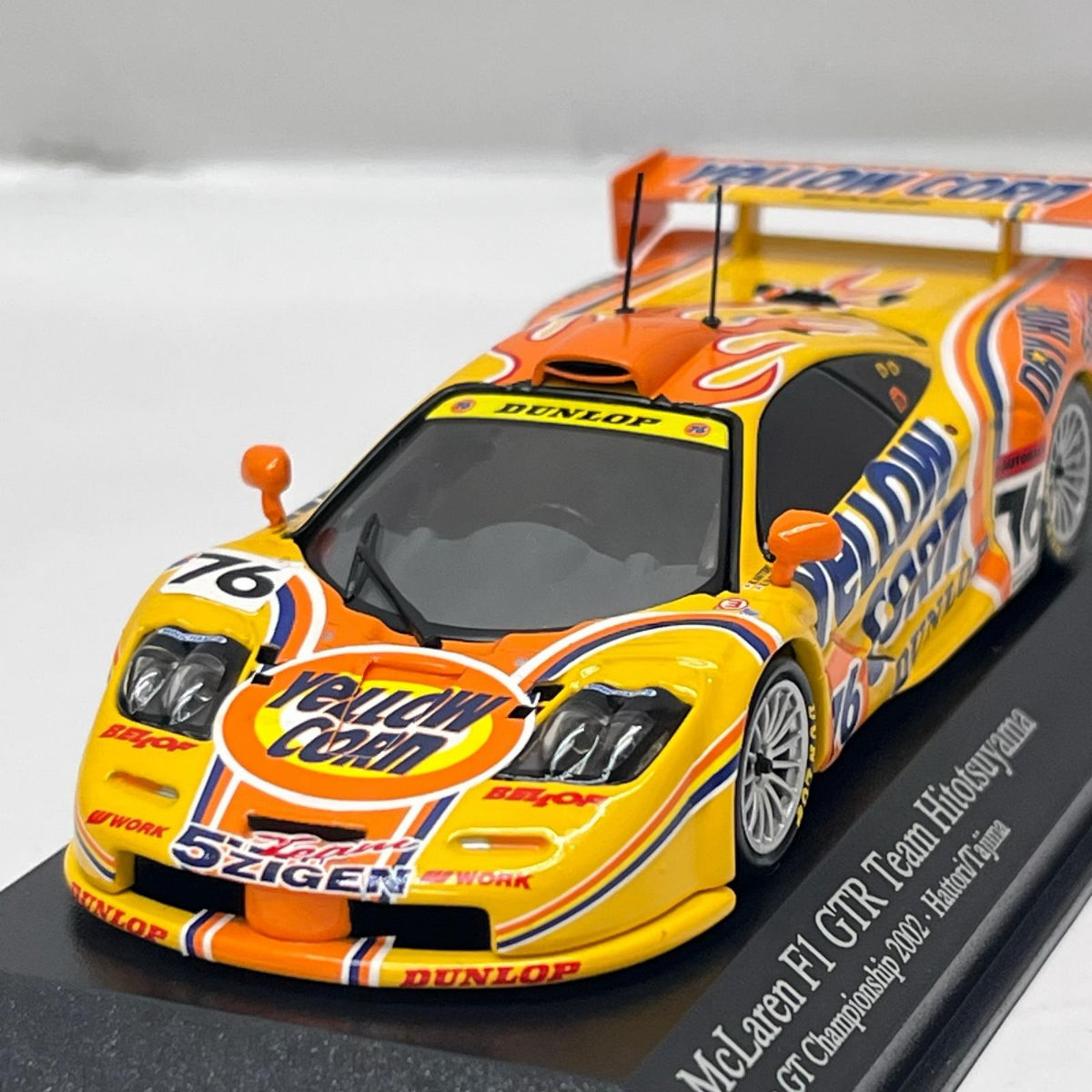 minichamps mclaren f1 gtr 1/43スケールダイキャストミニカー「マクラーレン F1 GTR チーム・ヒトツヤマ #76 JGTC 2002(イエローコーン) ミニチャンプス(Minichamps) スケールカー