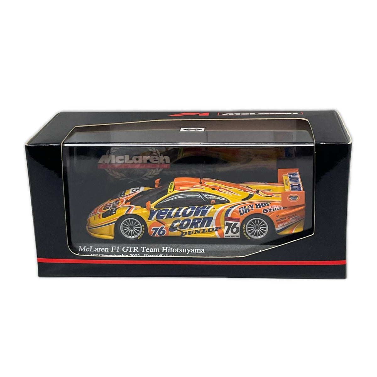 minichamps mclaren f1 gtr 1/43スケールダイキャストミニカー「マクラーレン F1 GTR チーム・ヒトツヤマ #76 JGTC 2002(イエローコーン) ミニチャンプス(Minichamps) スケールカー