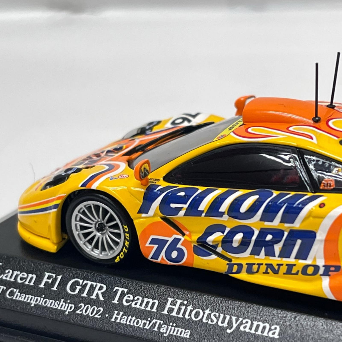 minichamps mclaren f1 gtr 1/43スケールダイキャストミニカー「マクラーレン F1 GTR チーム・ヒトツヤマ #76 JGTC 2002(イエローコーン) ミニチャンプス(Minichamps) スケールカー