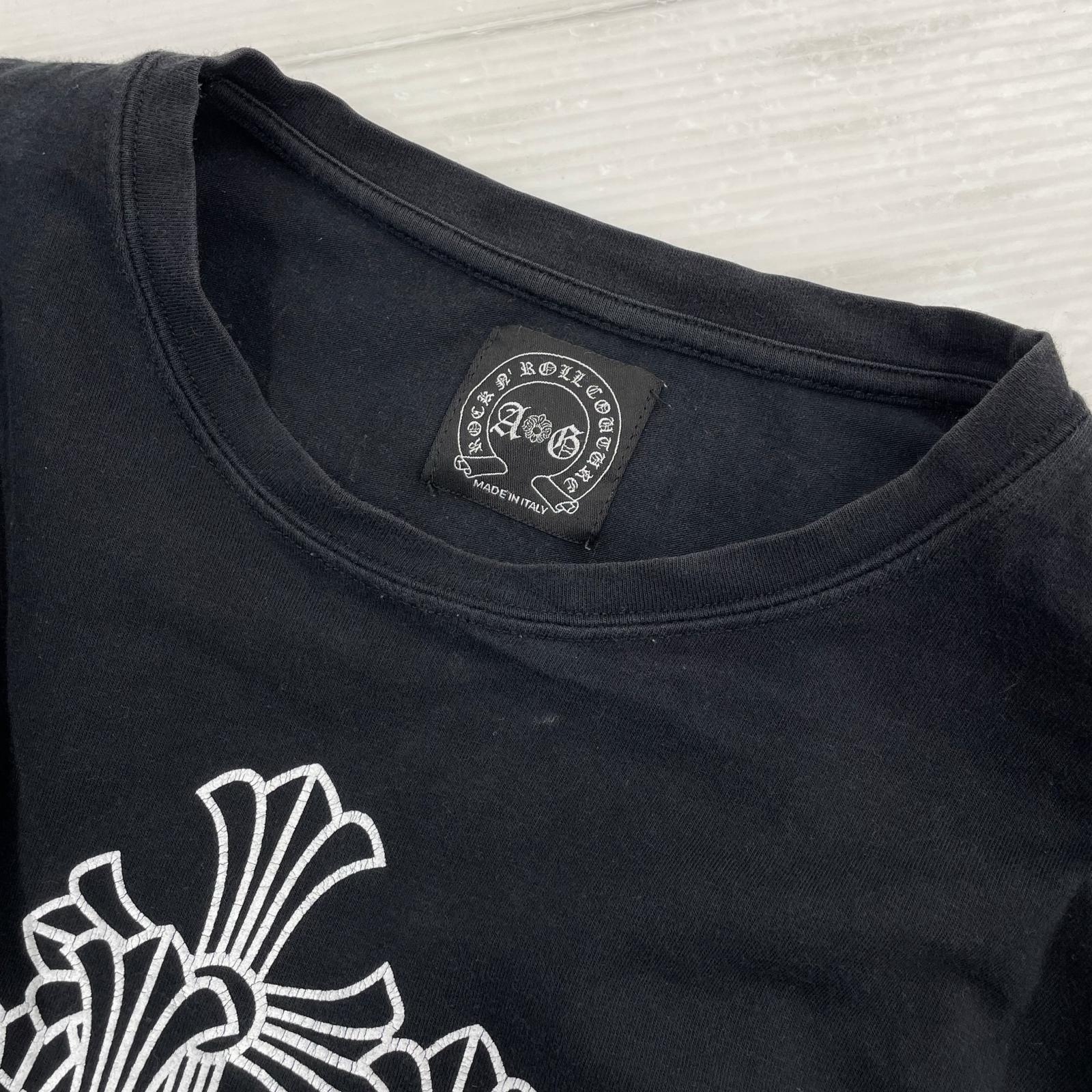 半袖Tシャツ . 半袖Tシャツ・カットソー A&G クロスプリント M ブラック M ブラック