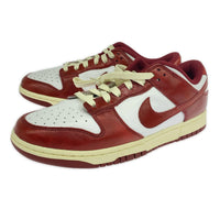 スニーカー NIKE W's DUNK LOW PRM Team Red and White FJ4555-100 (27.5) 27.5cm (US9 1/2 UK9 EU45)