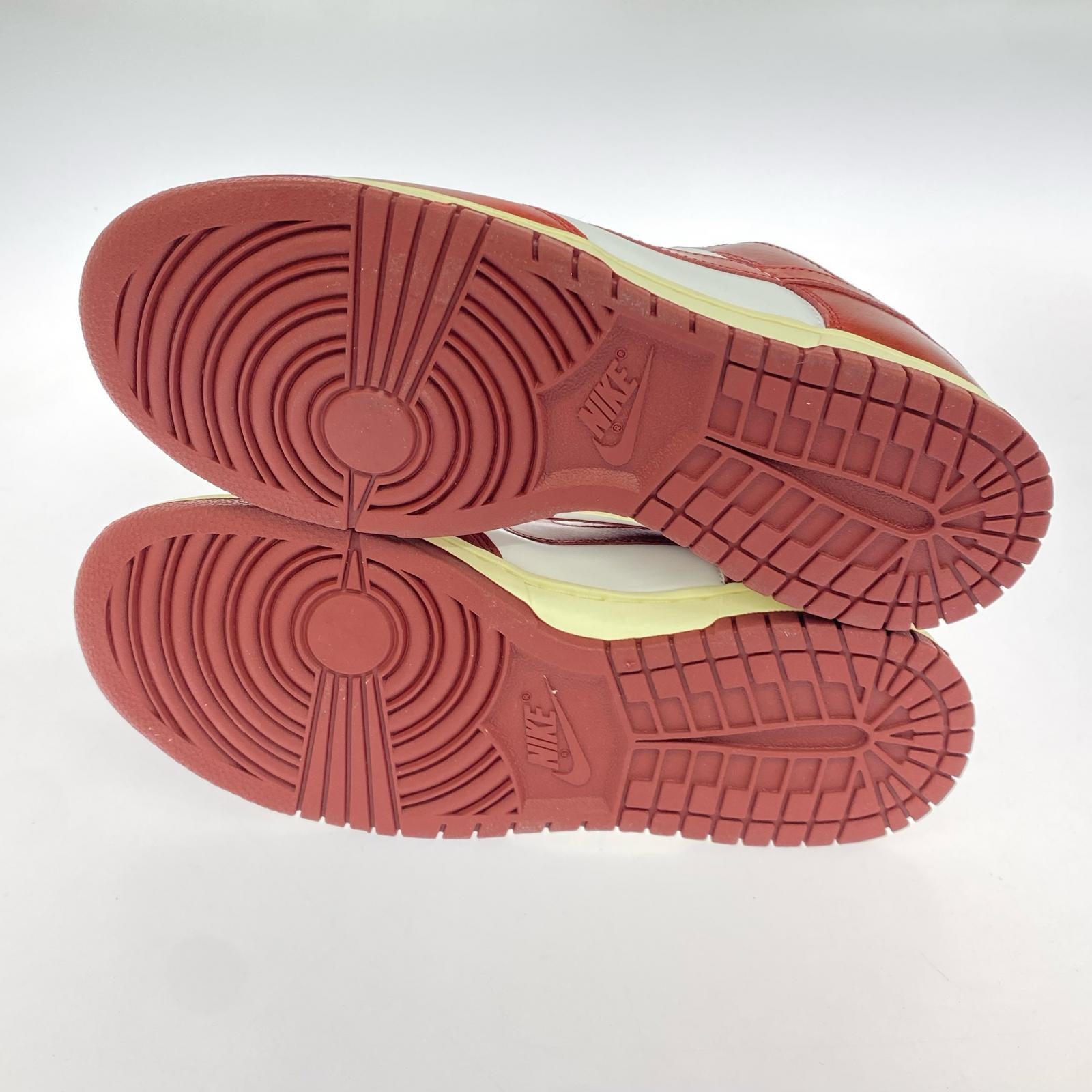 スニーカー NIKE W's DUNK LOW PRM Team Red and White FJ4555-100 (27.5) 27.5cm (US9 1/2 UK9 EU45)