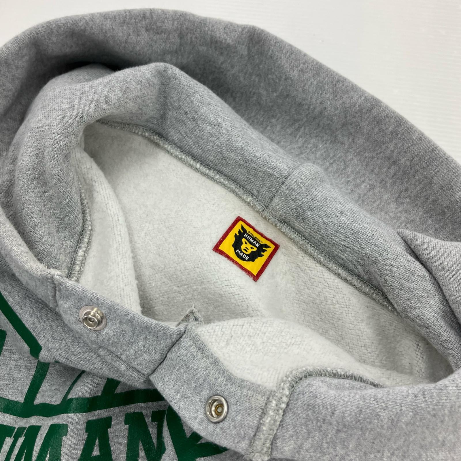 スウェット HUMAN MADE SNAP HOODIE グレー (M) M グレー