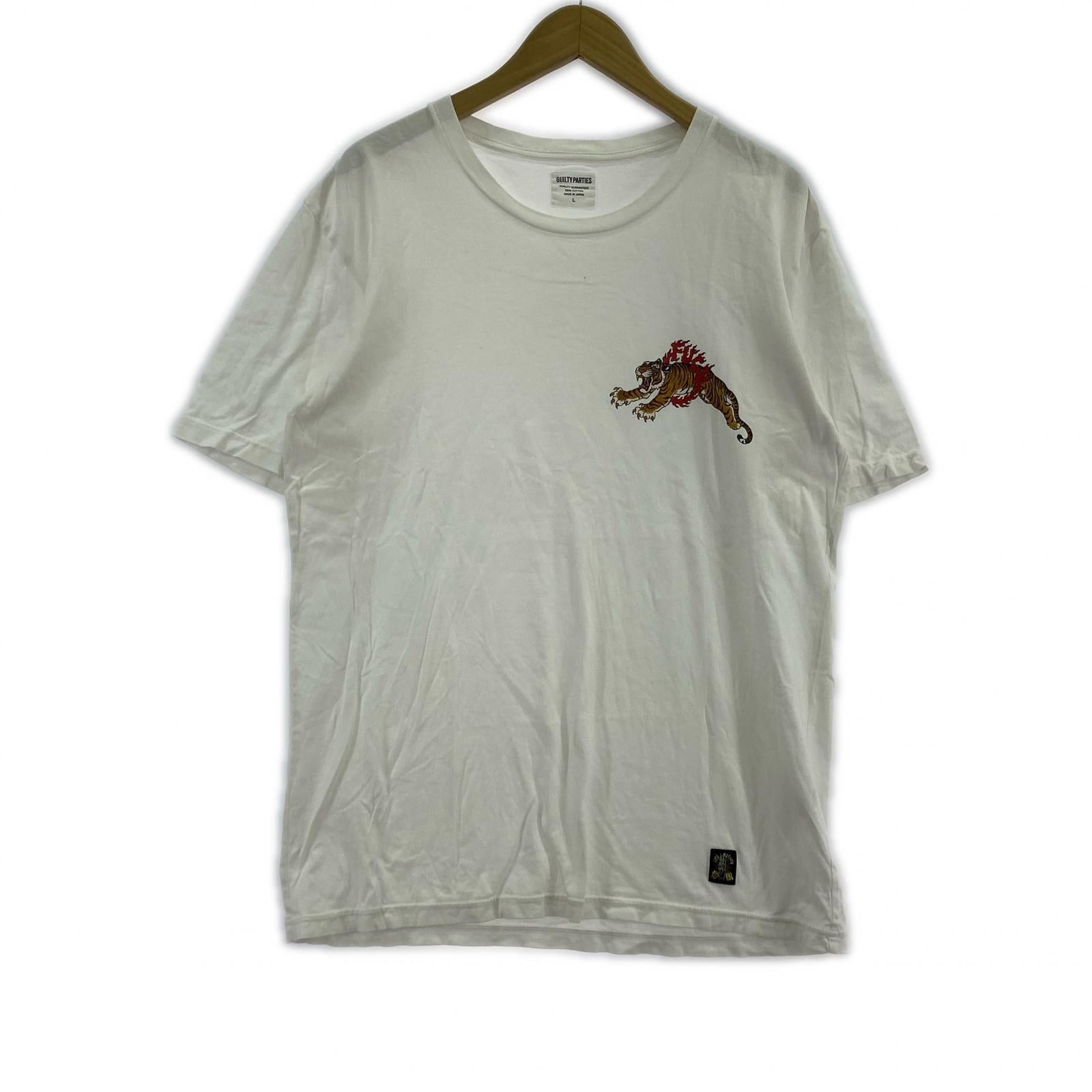 半袖Tシャツ ×TIM LEHI タイガープリント L ホワイト