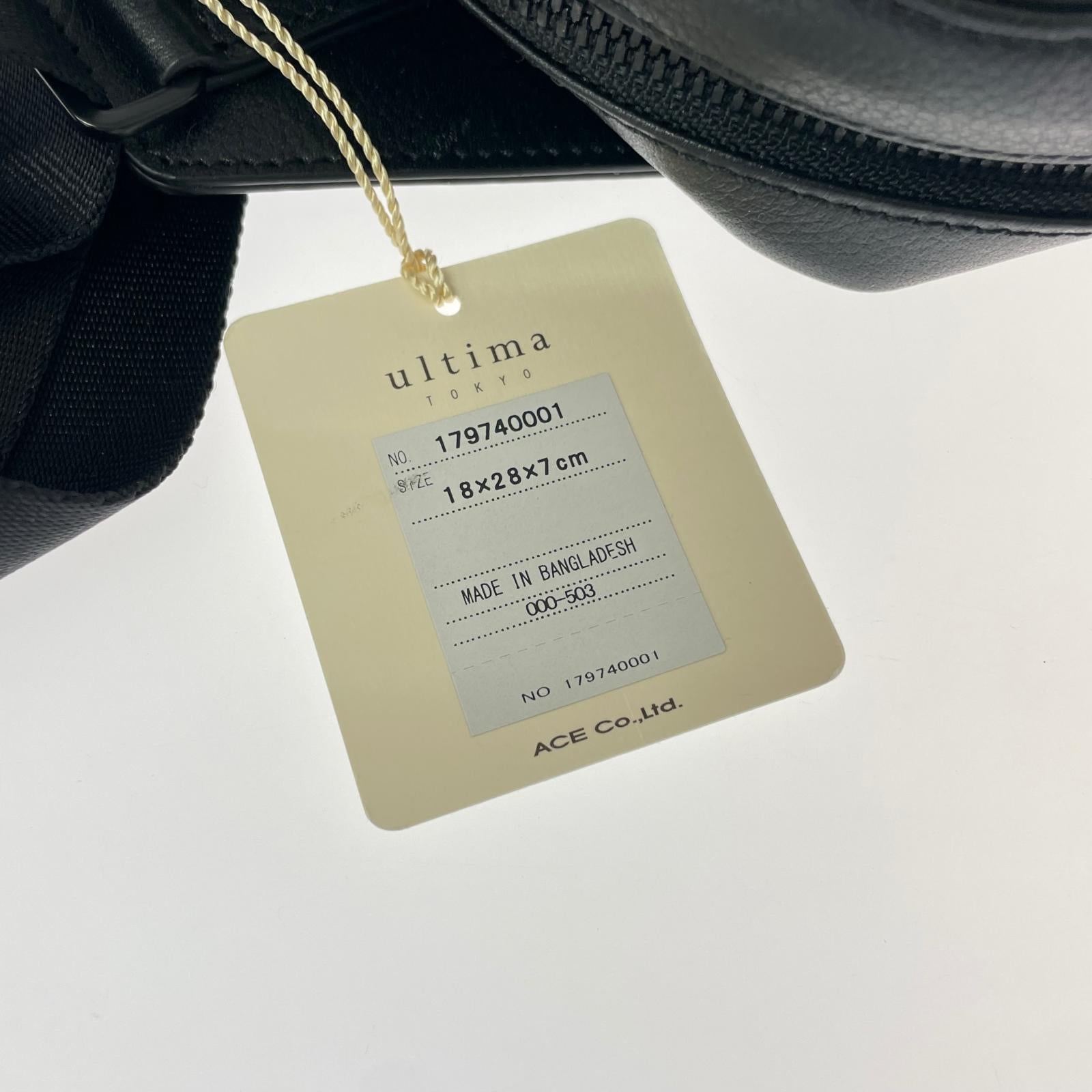 ボディバッグ ultima TOKYO ブラック