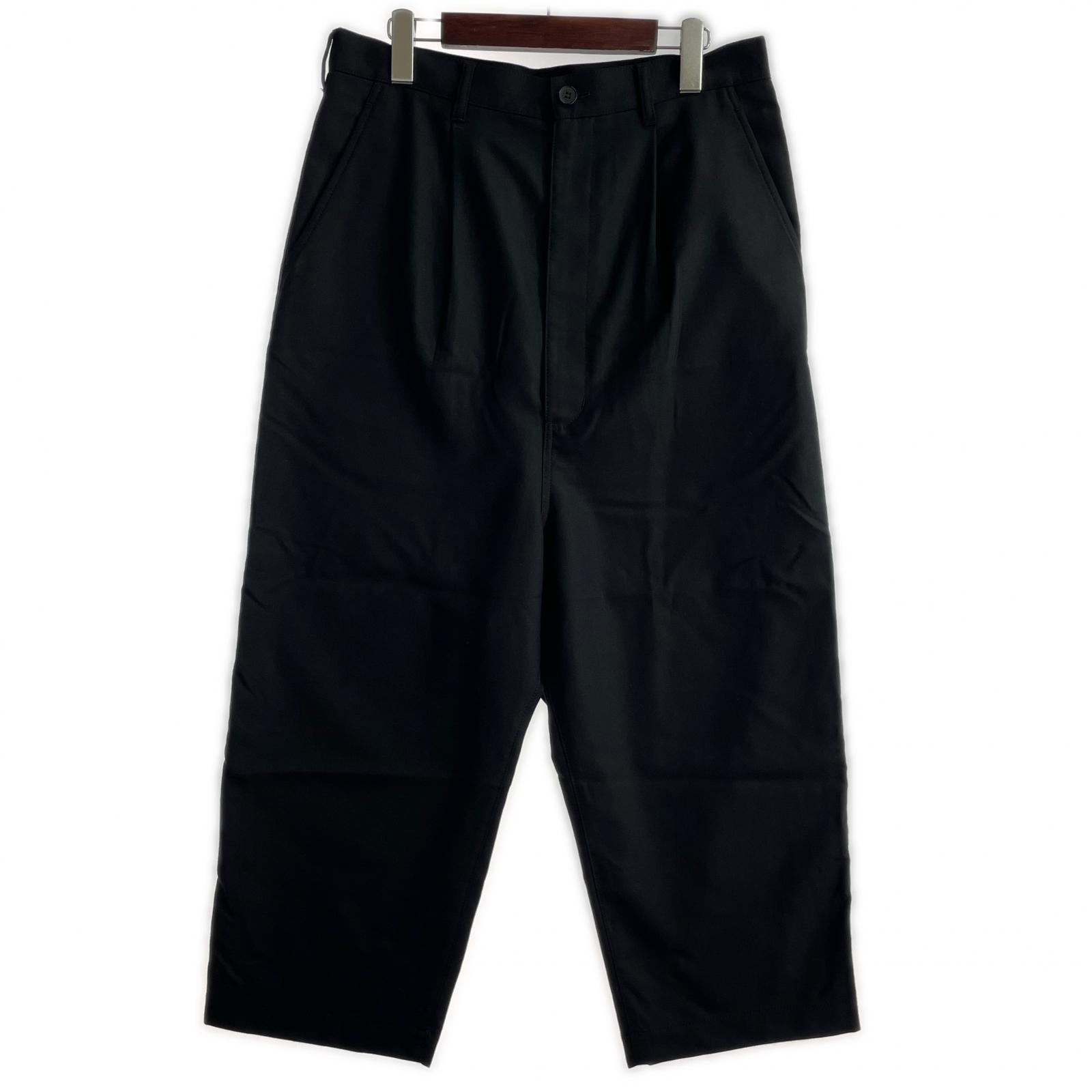 パンツ 24ss ウールサルエルパンツ (S) S ブラック