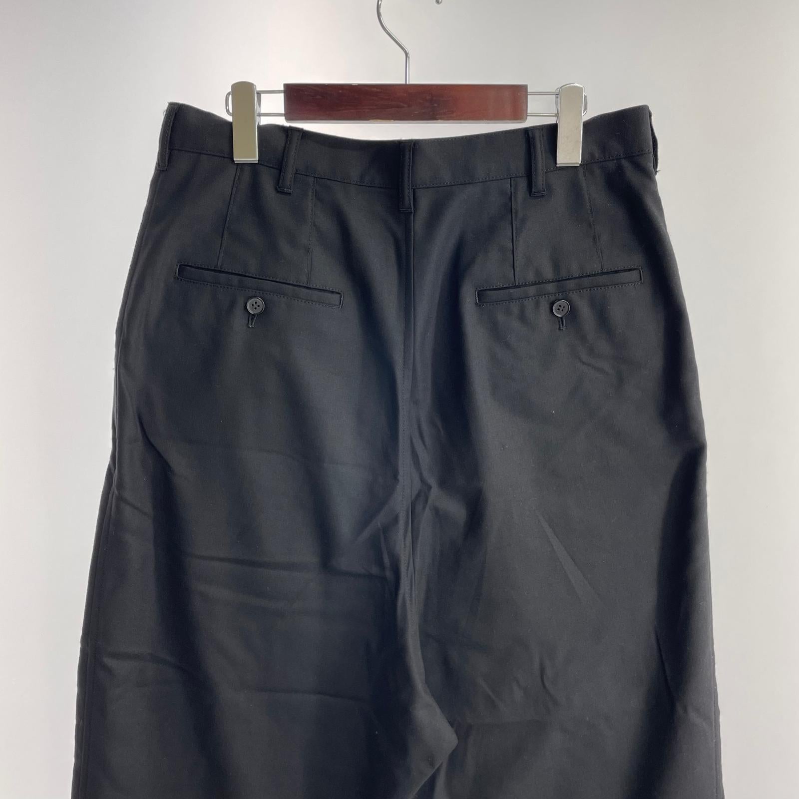 パンツ 24ss ウールサルエルパンツ (S) S ブラック