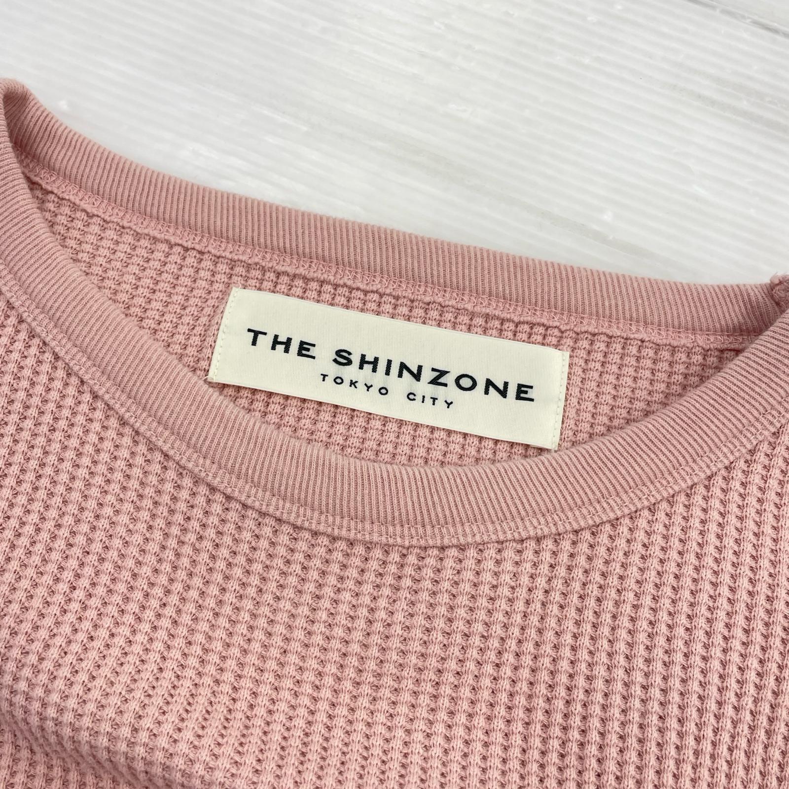 長袖Tシャツ THE SHINZONE ワッフルプルオーバー/ピンク