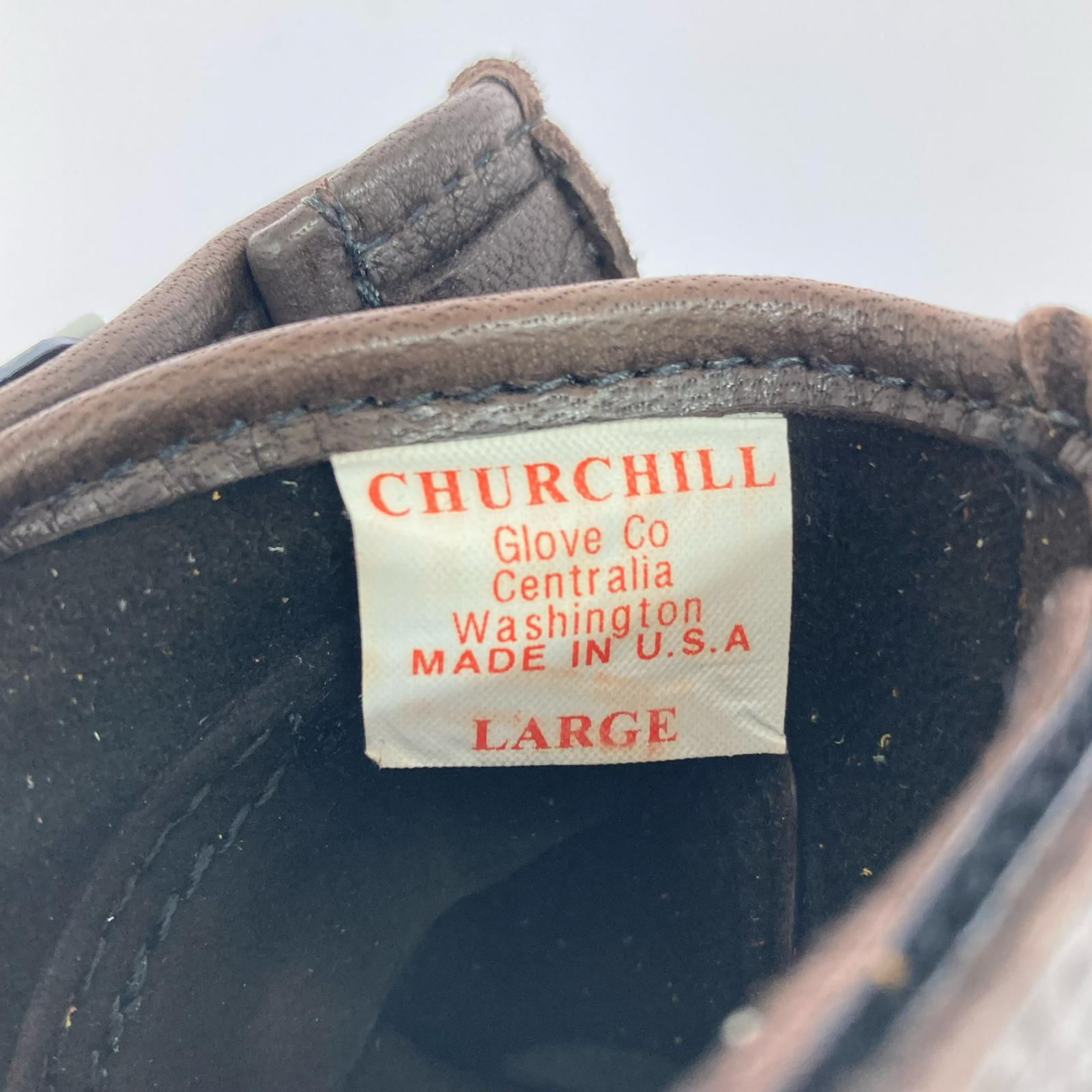 その他アクセサリー Churchill グローブ(M) 茶 L ブラウン