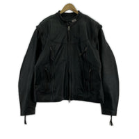 ライダースジャケット シングル USA製 XL ブラック