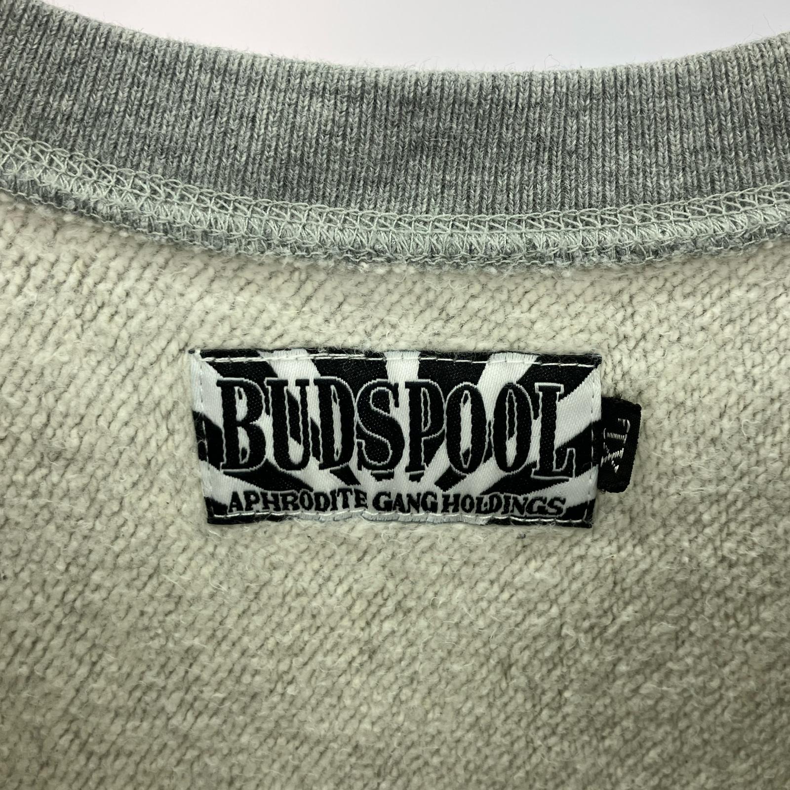 スウェット BUDSPOOL 刺繍 スウェット グレー XL グレー