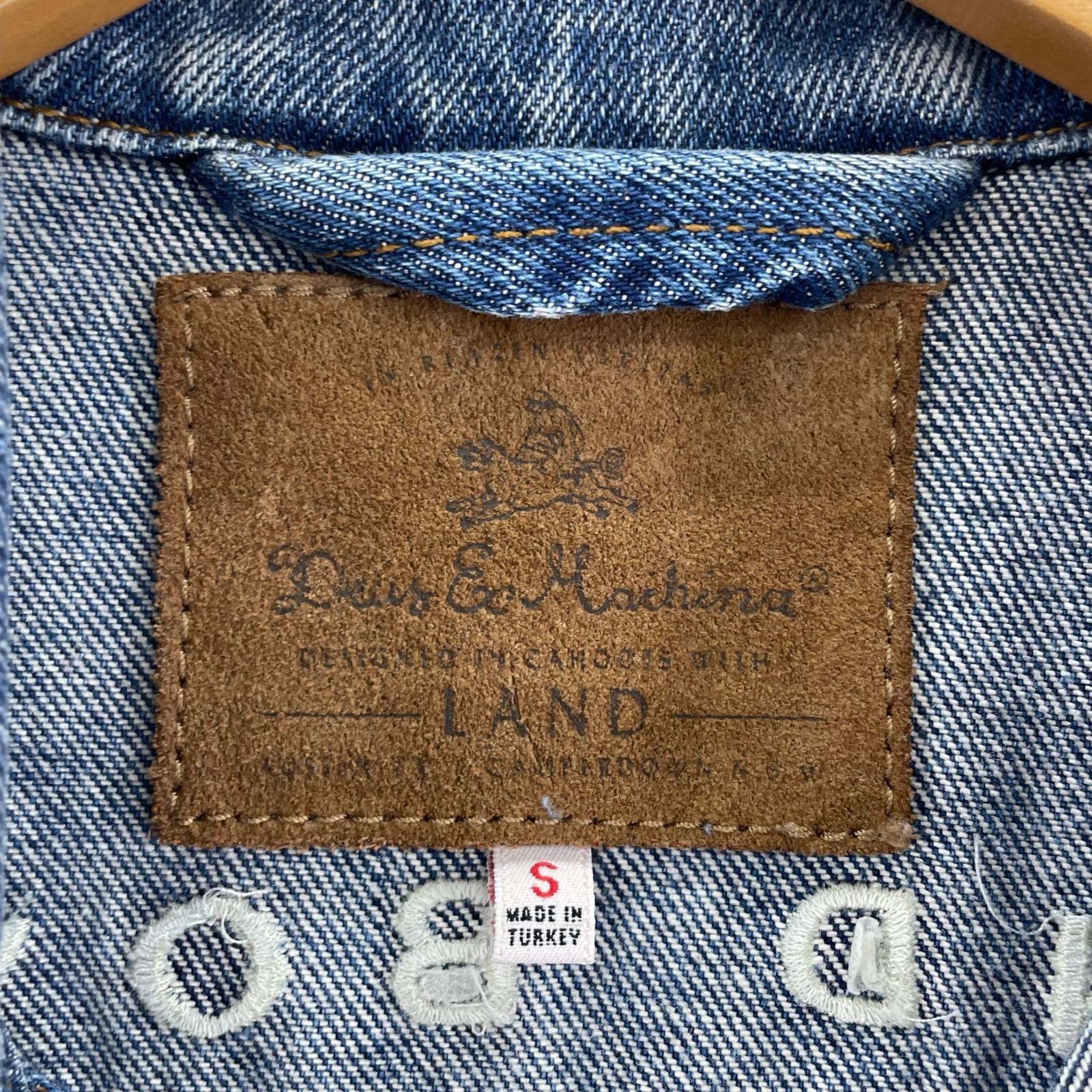 デニムジャケット DEUS EX MACHINA デニムジャケット S IDG 刺繍 ワッペン S ブルー