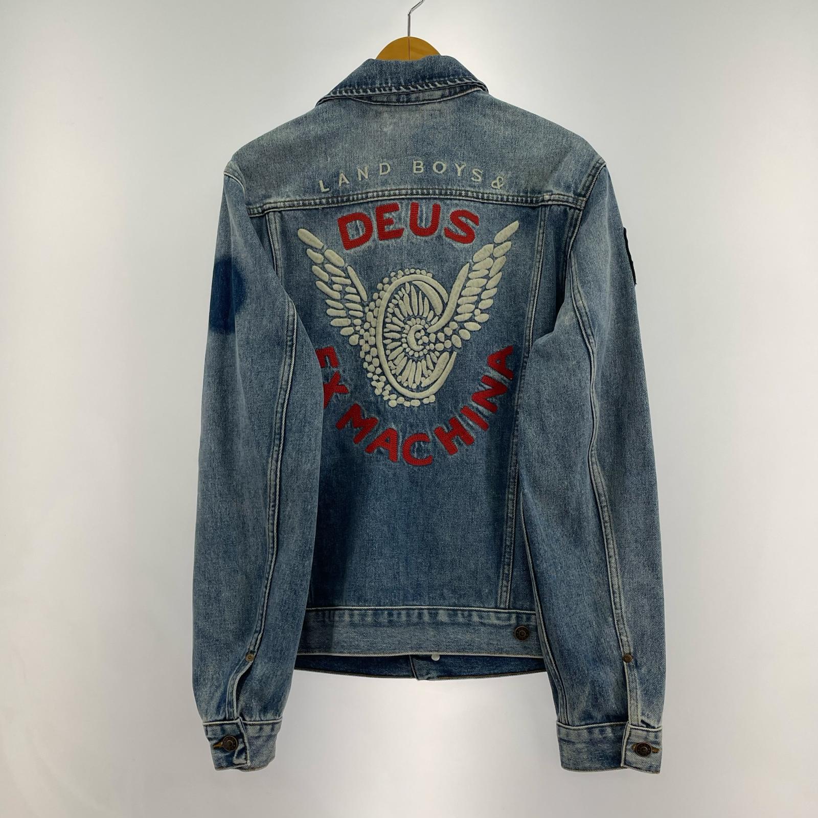 デニムジャケット DEUS EX MACHINA デニムジャケット S IDG 刺繍 ワッペン S ブルー