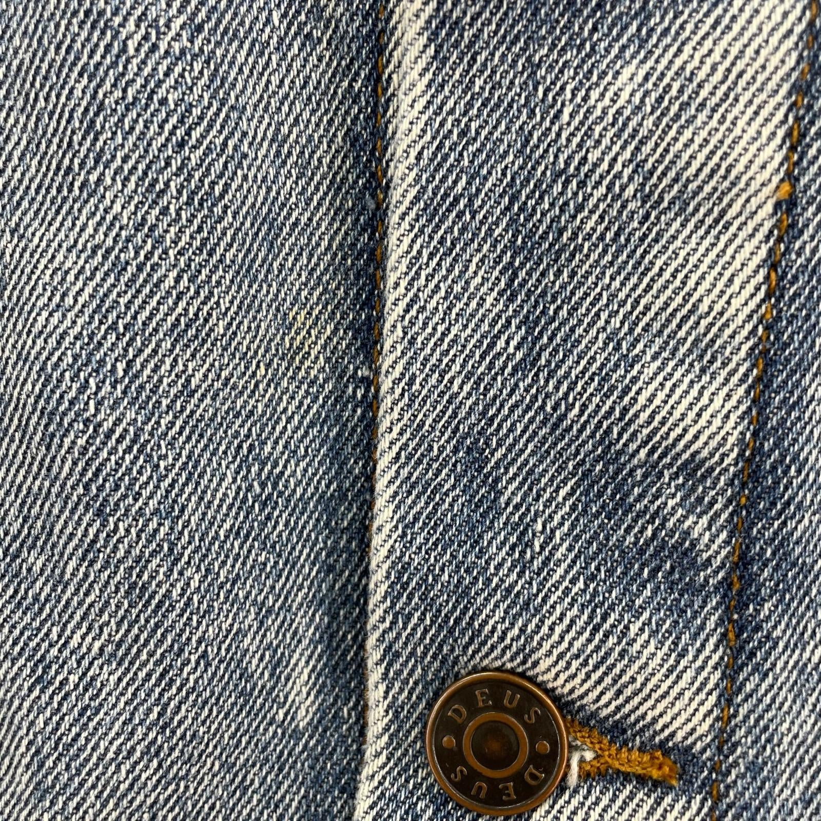 デニムジャケット DEUS EX MACHINA デニムジャケット S IDG 刺繍 ワッペン S ブルー