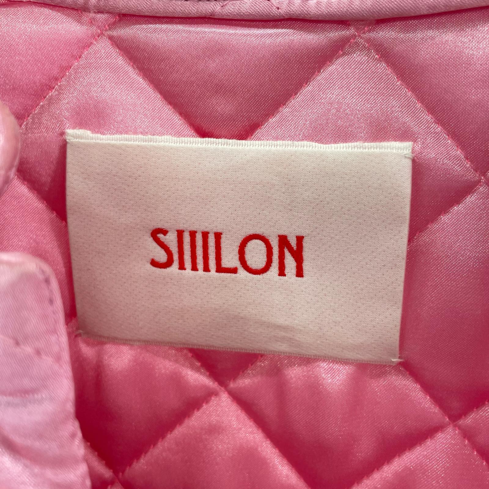 ジャケット SIIILON キルティングチャイナコート F ピンク フリー