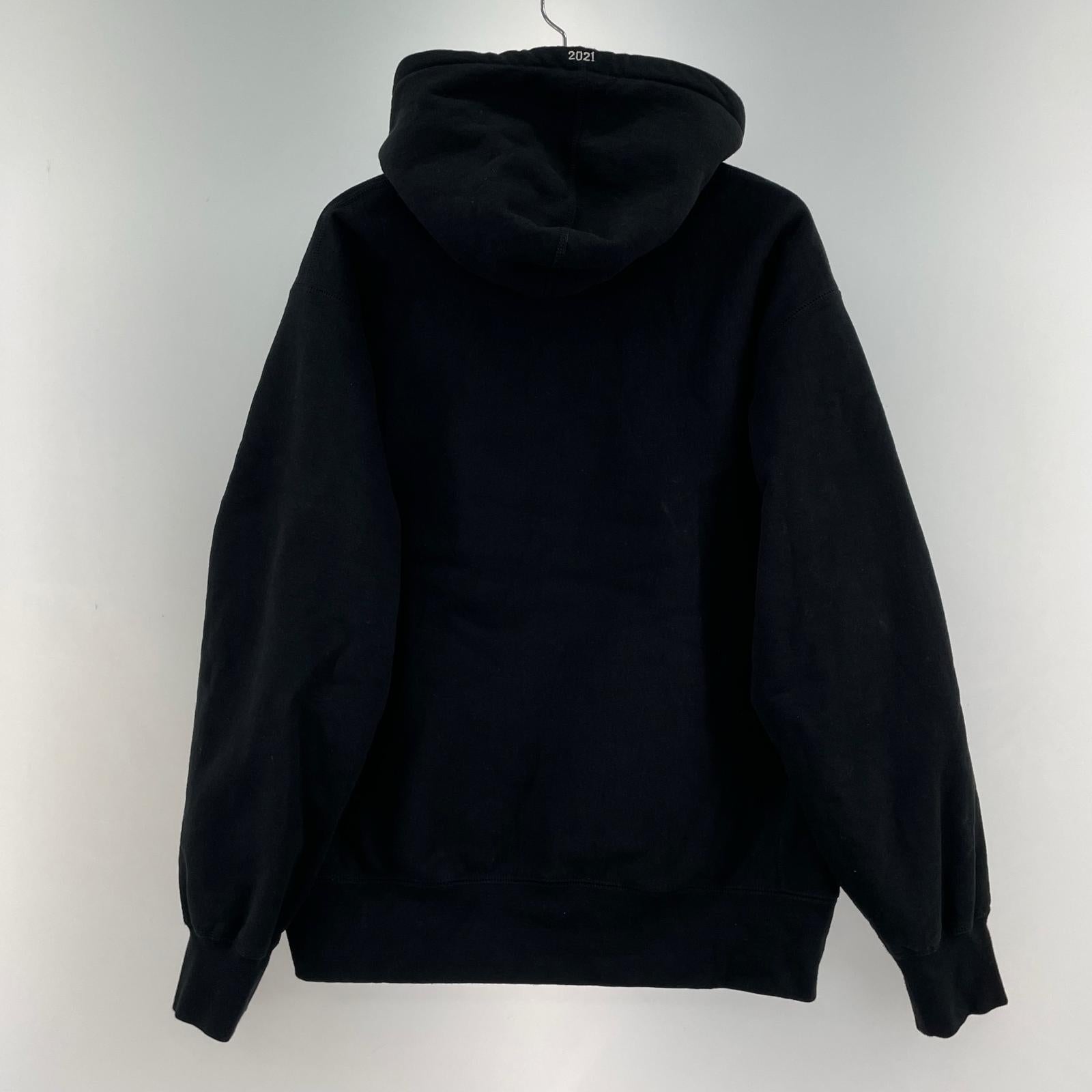 パーカー 21AW Box Logo Hooded SweatShirt 黒 (M) M ブラック