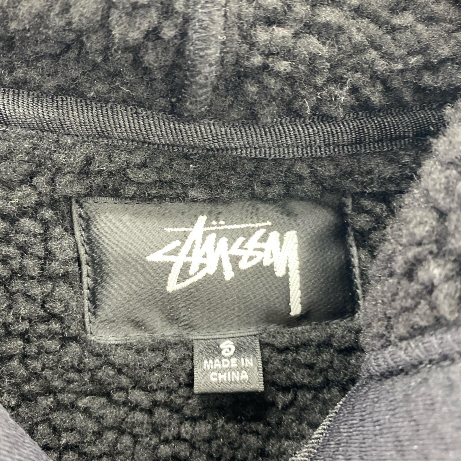 ジャケット BONDED SHERPA HOODIE ジップパーカー (S) S ブラック