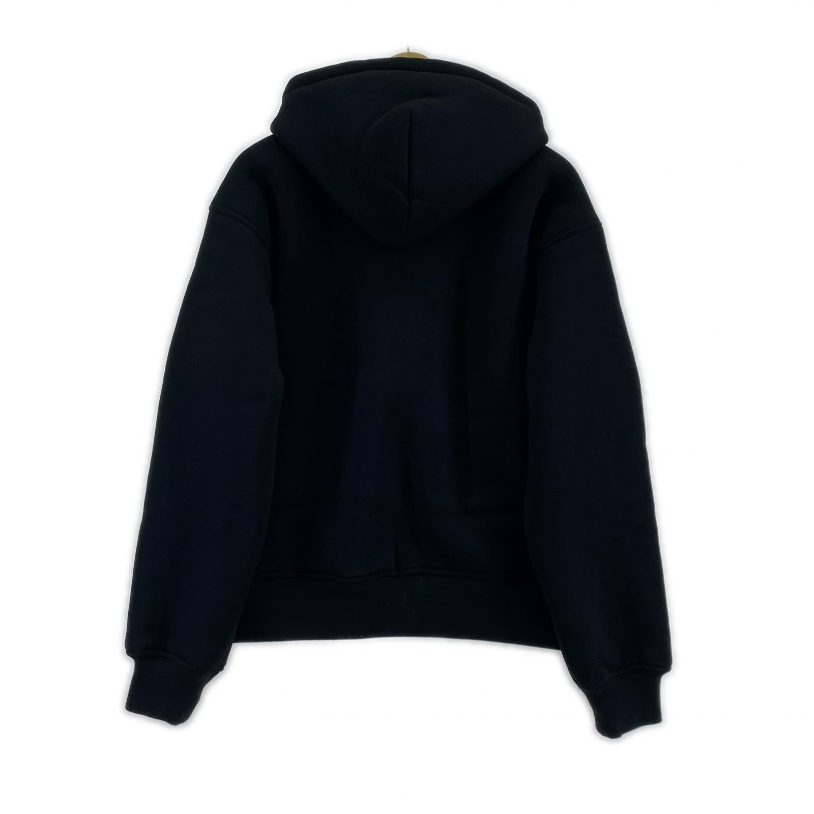 ジャケット BONDED SHERPA HOODIE ジップパーカー (S) S ブラック
