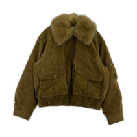 ジャケット WASHED PUFFER ブルゾンジャケット ブラウン