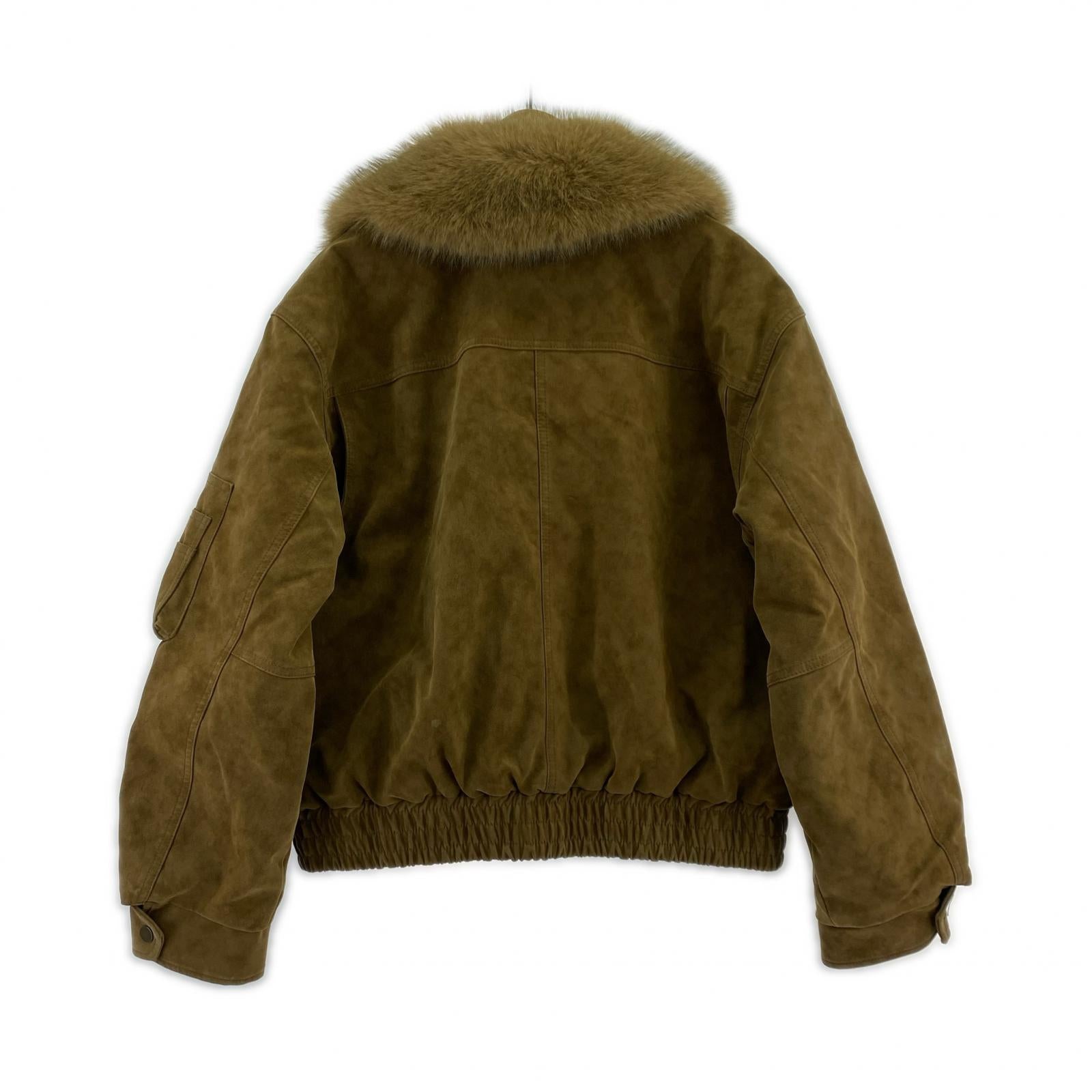 ジャケット WASHED PUFFER ブルゾンジャケット ブラウン