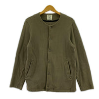 スウェット Sweat Collarless Jacket/JM8153/S S カーキ