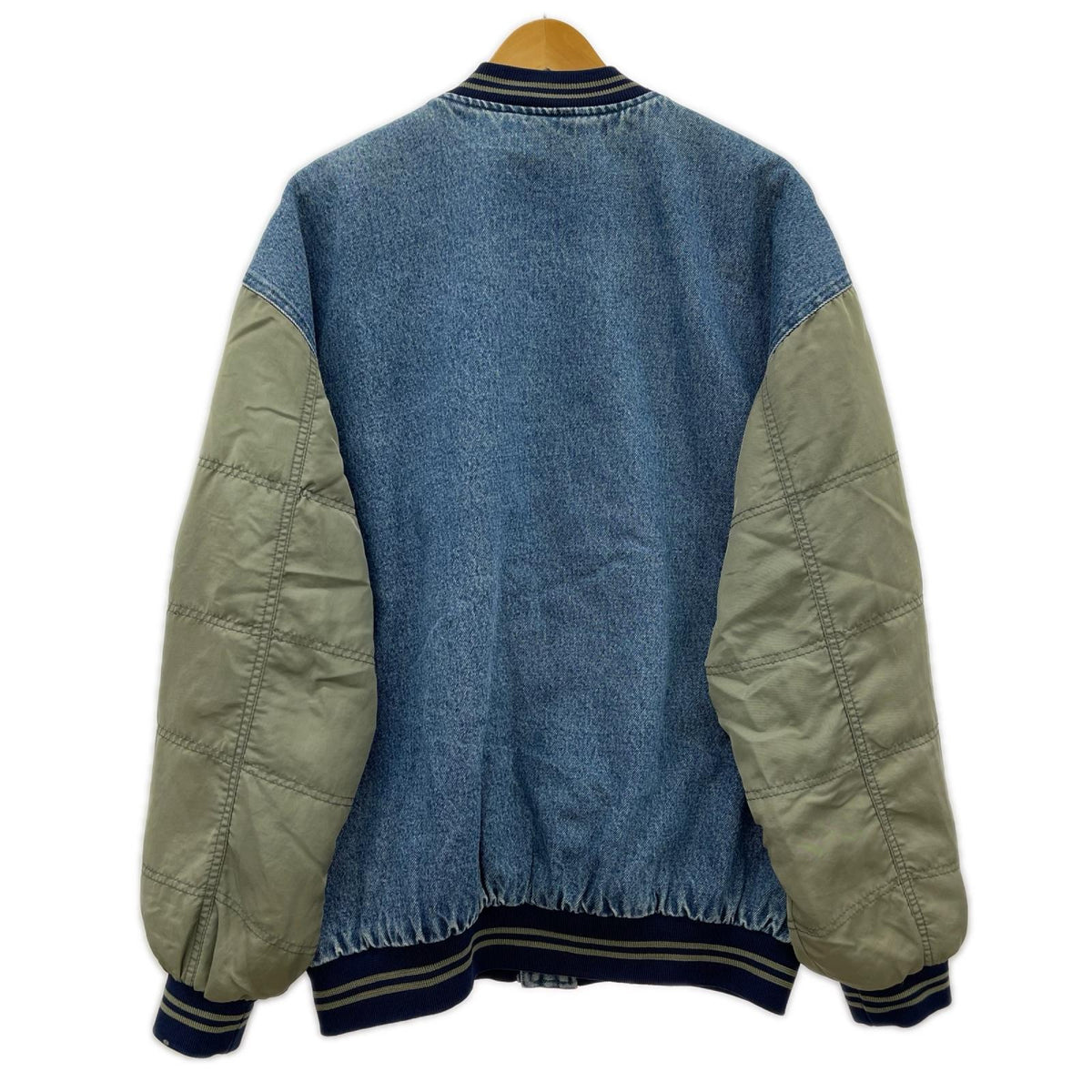 デニムジャケット 90s EXPEDITIONS デニム切替スタジャン L