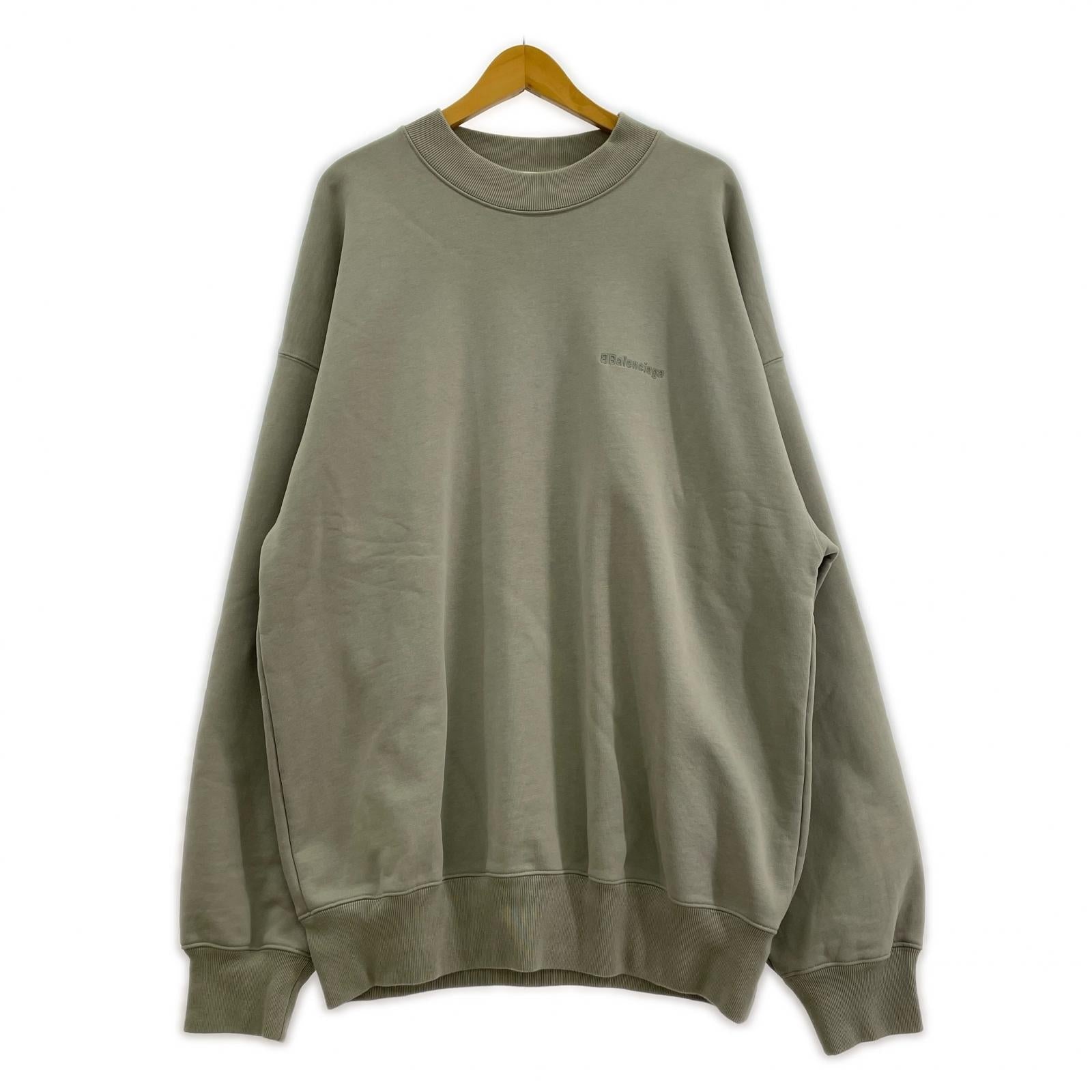 Balenciaga ロゴ刺繍スウェット GRY