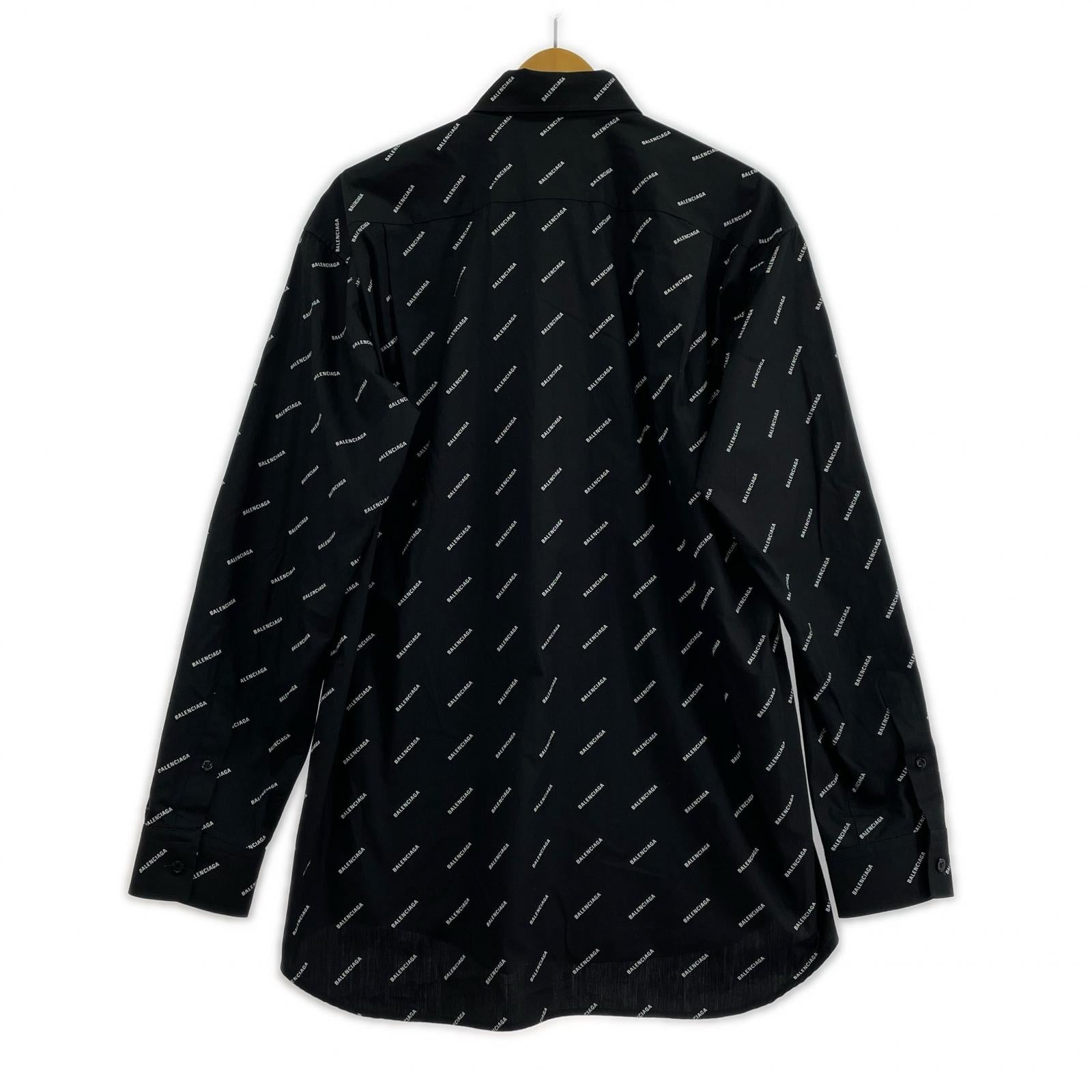 Balenciaga 総ロゴBDシャツ
