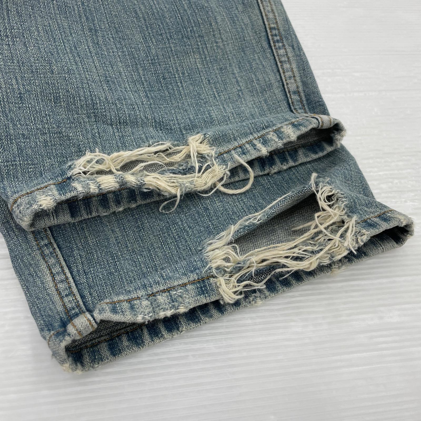 Balenciaga ウエストロゴダメージデニム M