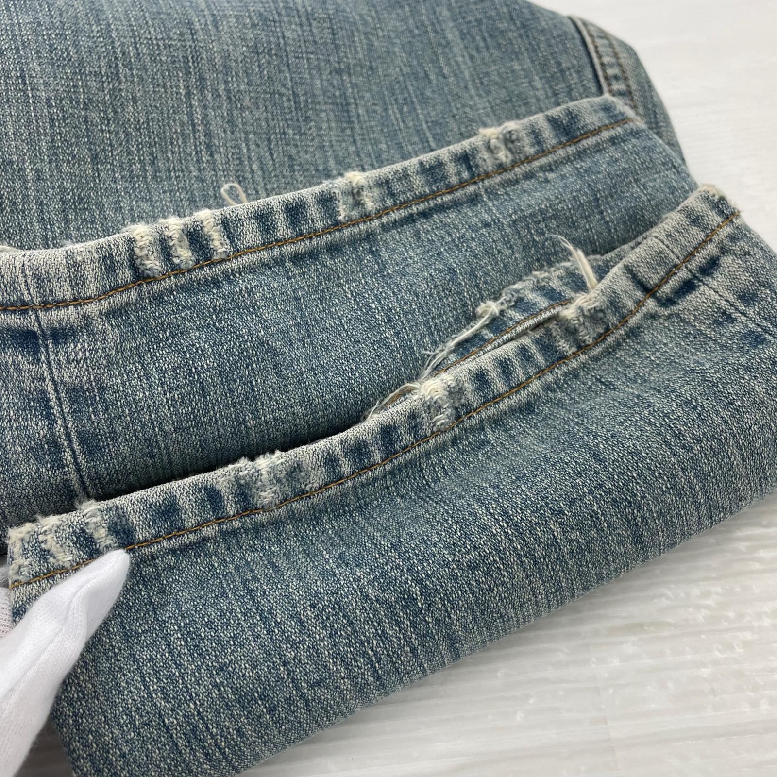 Balenciaga ウエストロゴダメージデニム M