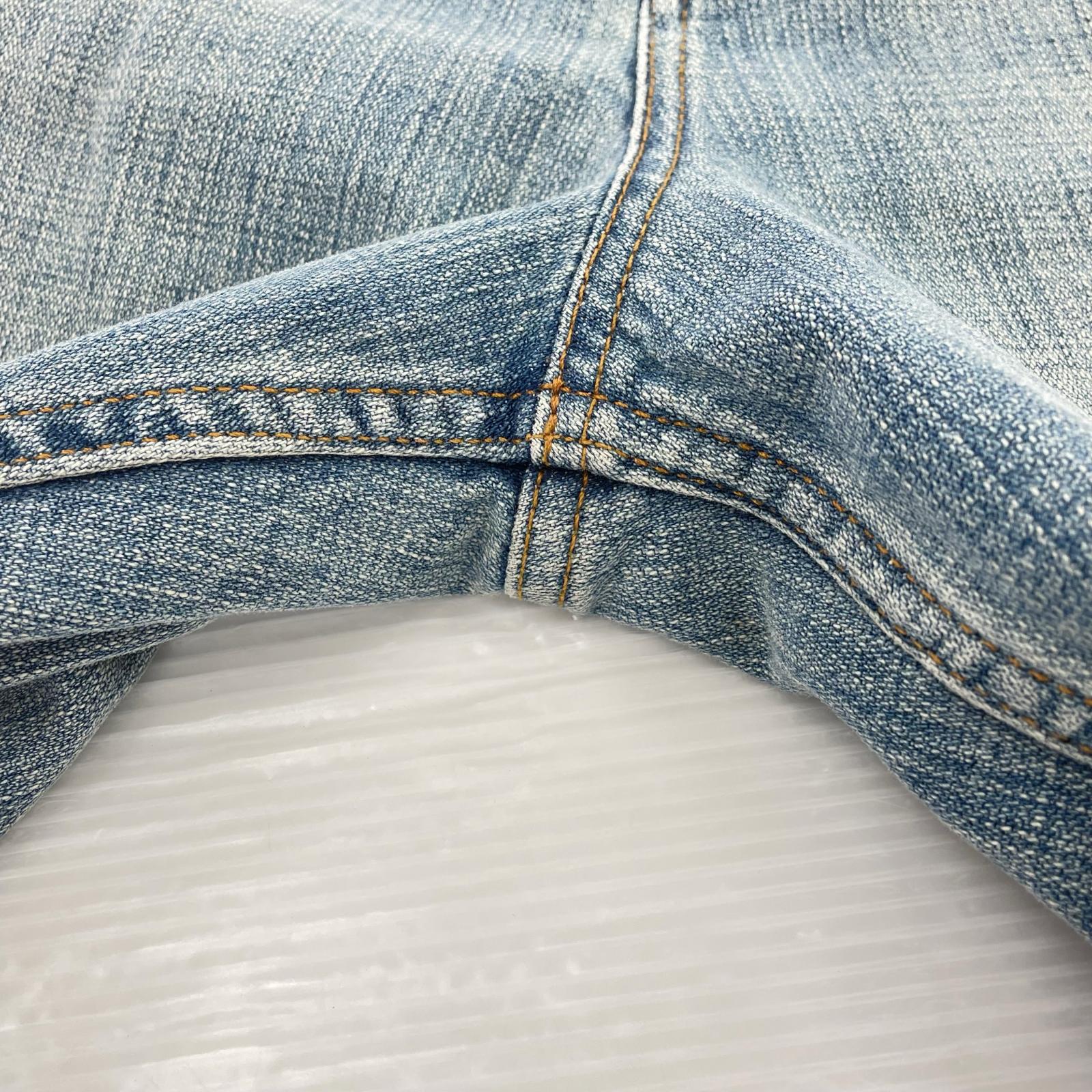 Balenciaga ウエストロゴダメージデニム M
