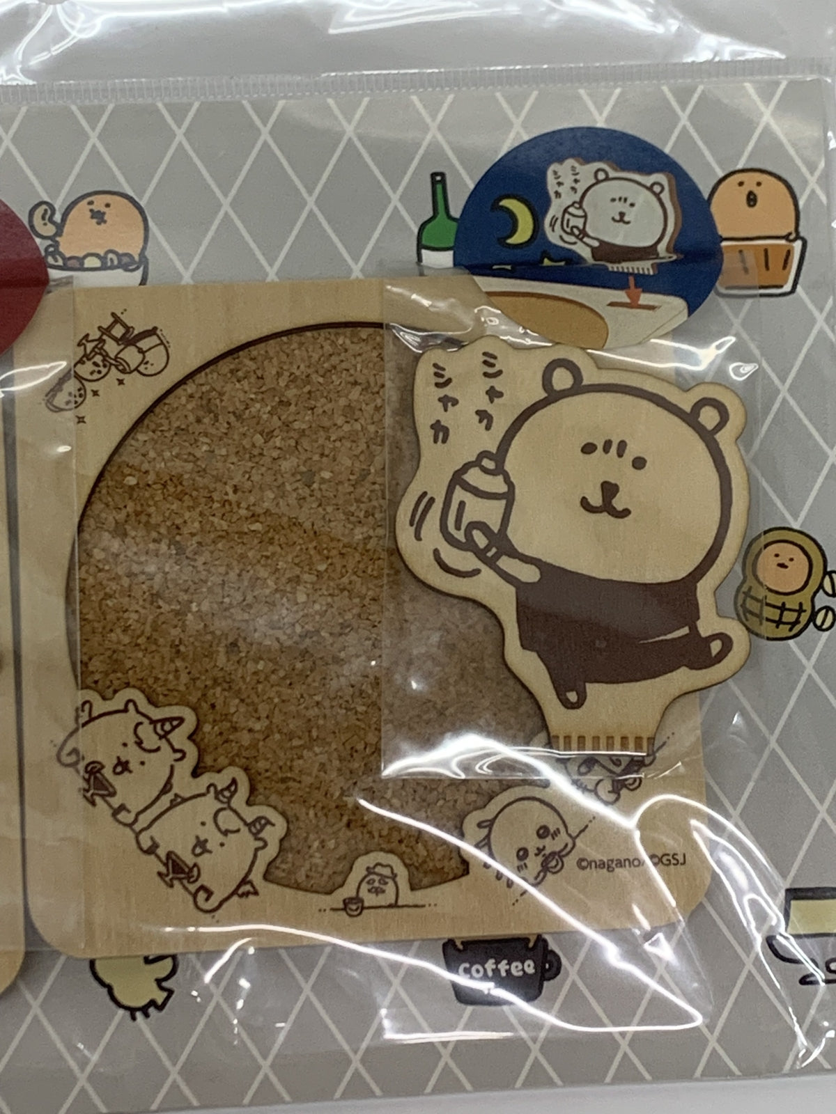 自分ツッコミくま オーナメント付コースター フィギュア/グッズ