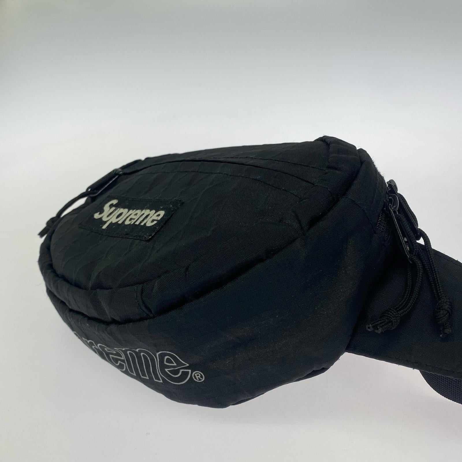 ボディバッグ Supreme 18AW waist bag 黒 ブラック