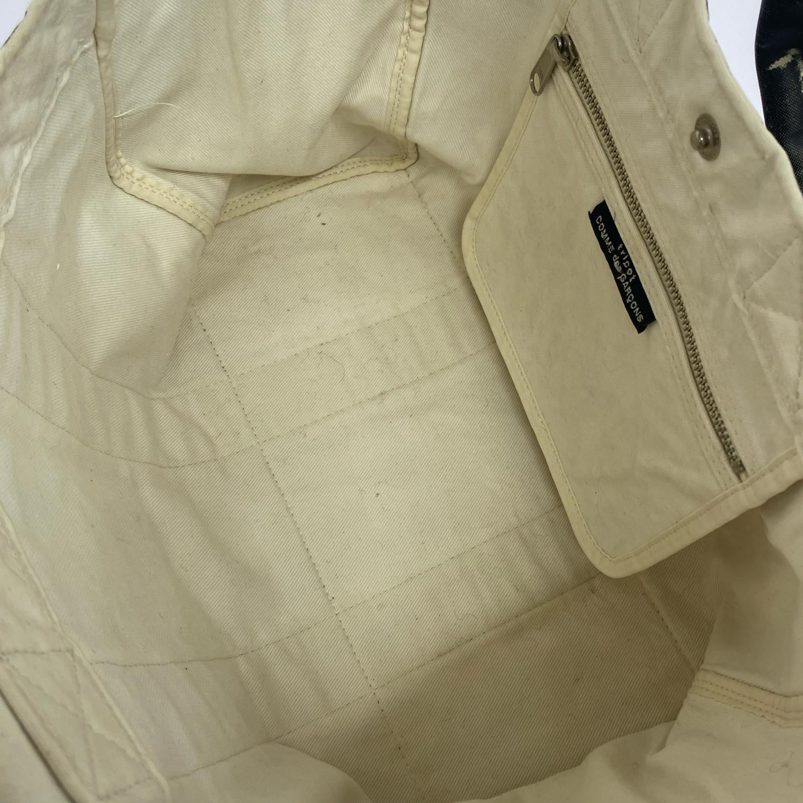 その他バッグ tricot COMME des GARCONS ペンキ加工 トートバッグ ブラック
