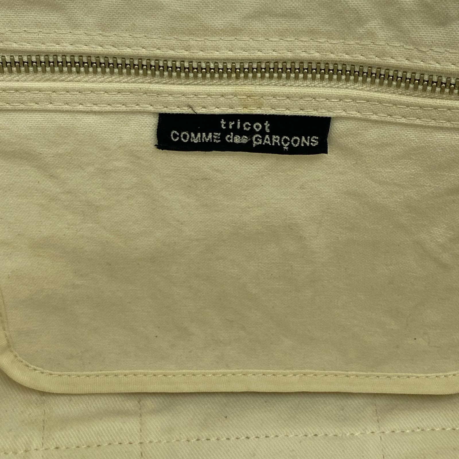 その他バッグ tricot COMME des GARCONS ペンキ加工 トートバッグ ブラック