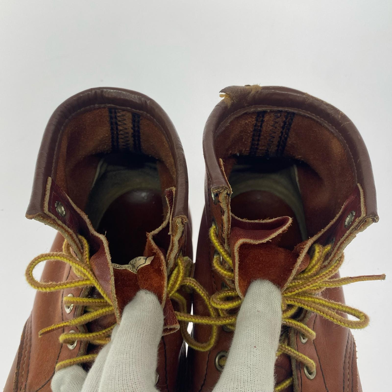 ブーツ RED WING 復刻 犬タグ 6インチ Classic Moc 6875 (7.5E) ブラウン