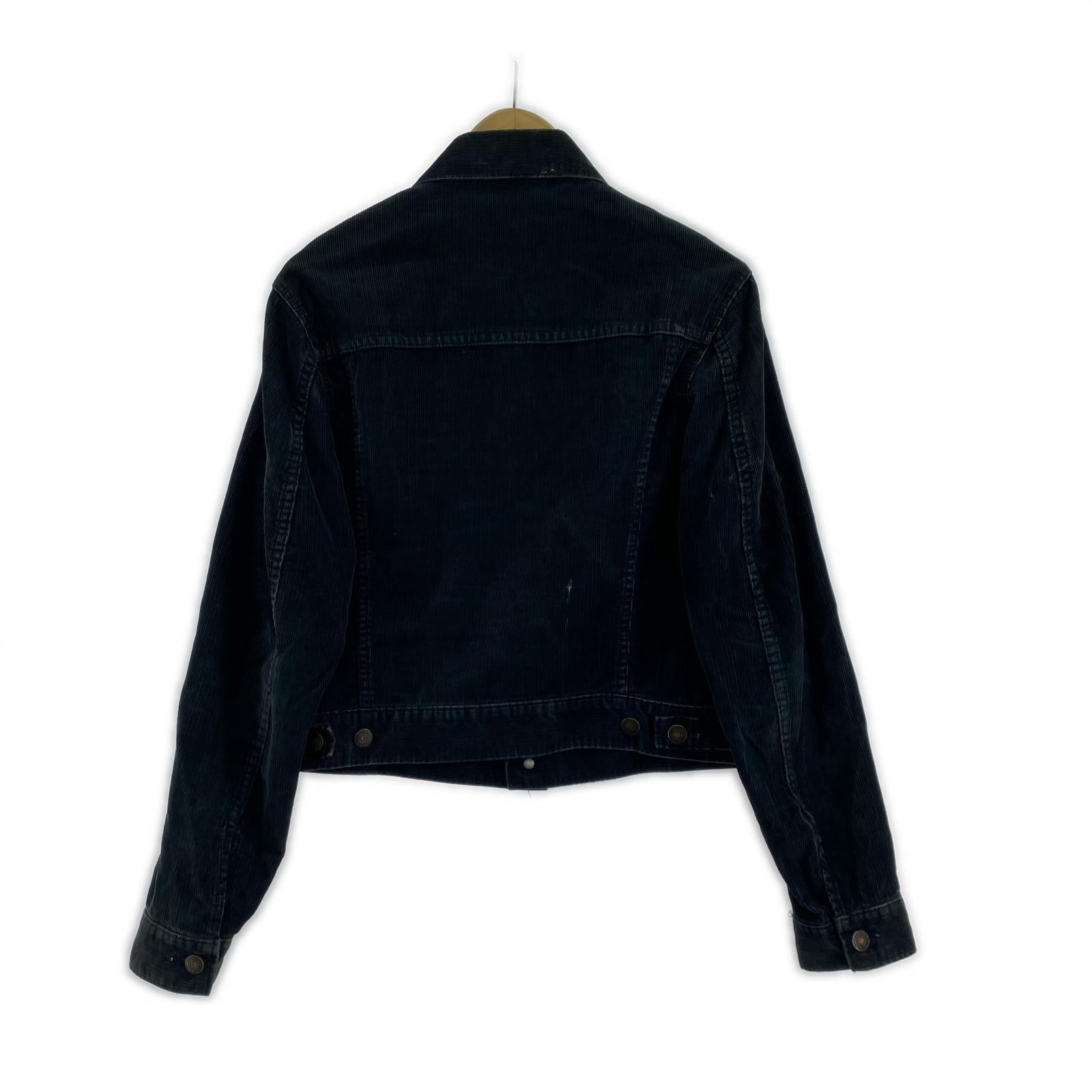 ジャケット ~70s 極東 マカオ製 スリムフィットジャケット コーデュロイ 黒 ブラック