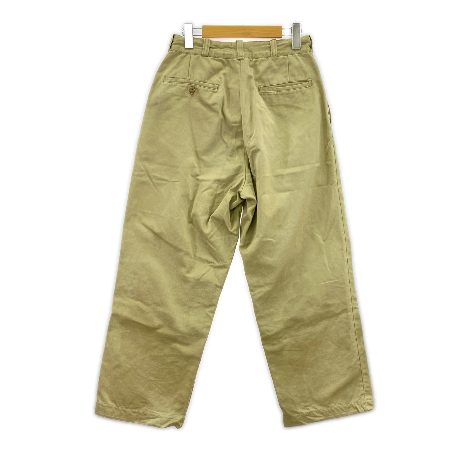 パンツ 米軍実物 推定60s チノパンツ ベージュ L ベージュ
