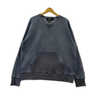 スウェット 両V ガーメントダイ ポケ付きスウェット XL NVY