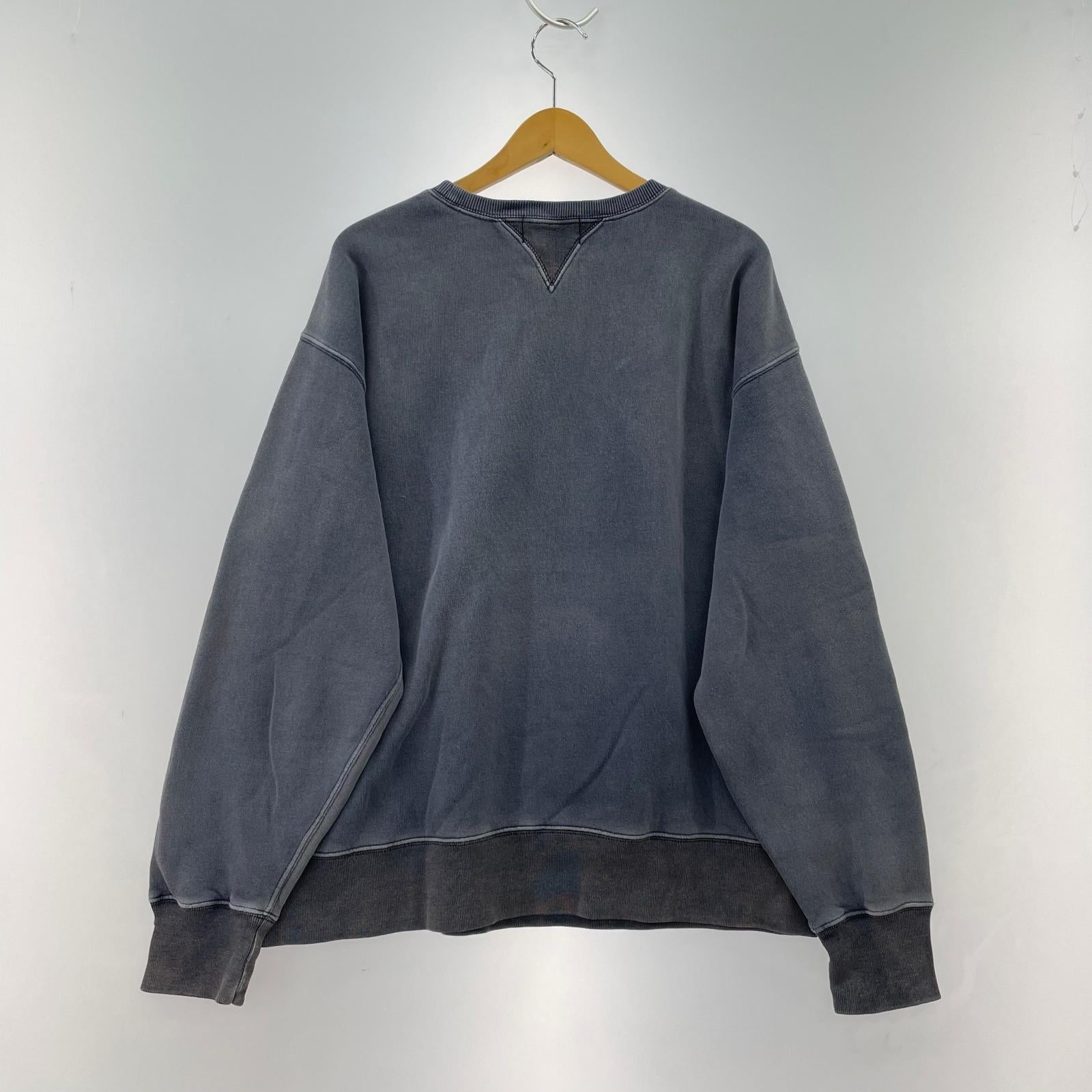 スウェット 両V ガーメントダイ ポケ付きスウェット XL NVY