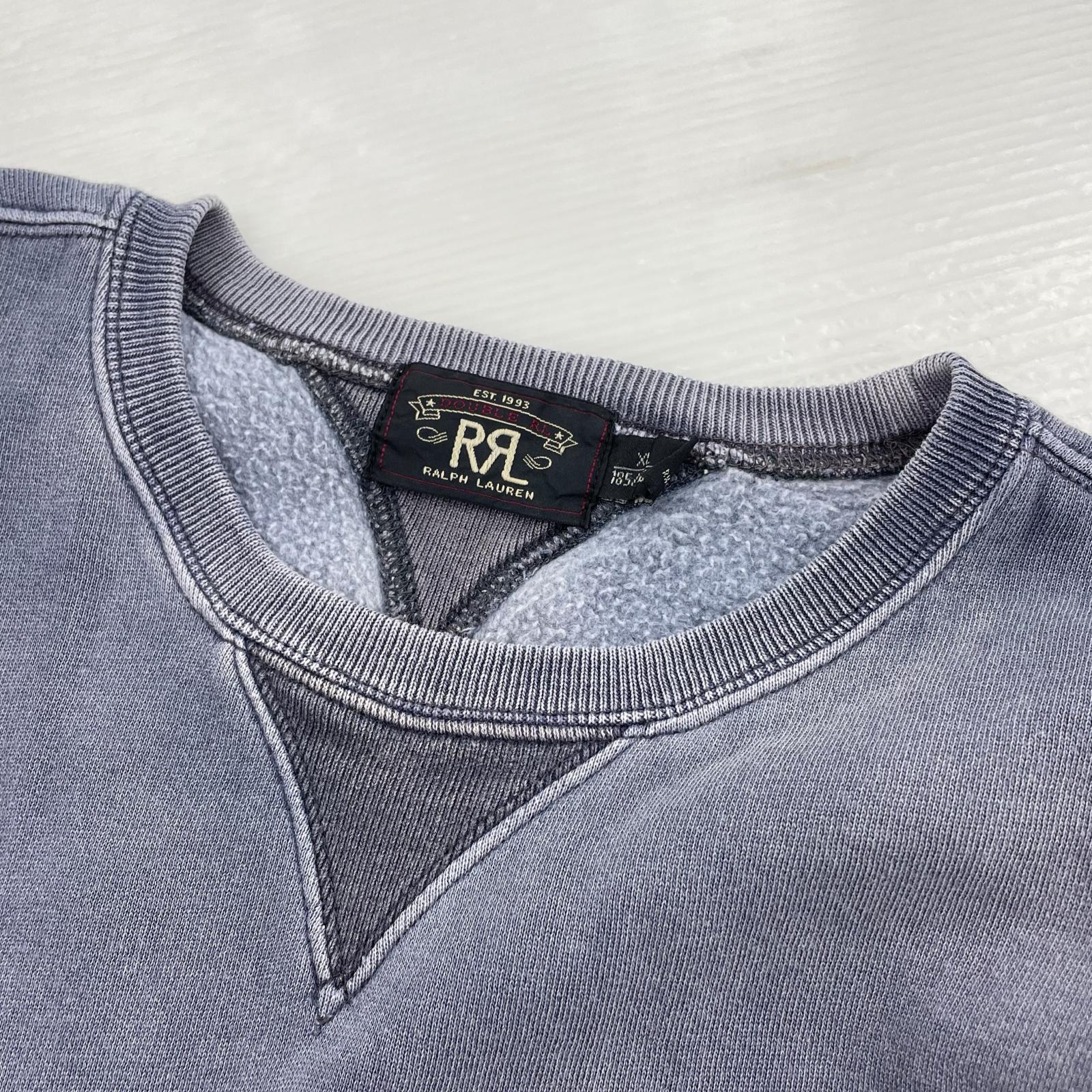 スウェット 両V ガーメントダイ ポケ付きスウェット XL NVY
