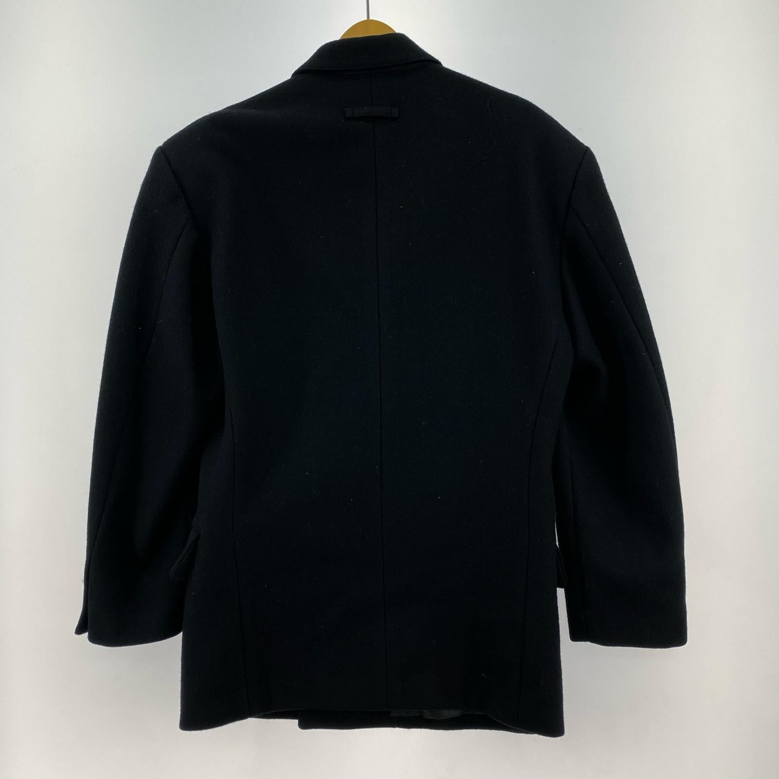 テーラードジャケット JEAN PAUL Gaultier ウールメルトン比翼ジャケット 黒 M ブラック