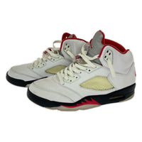 スニーカー AIR JORDAN 5 RETRO FIRE RED 28cm (US10 UK9 1/2 EU46) ホワイト