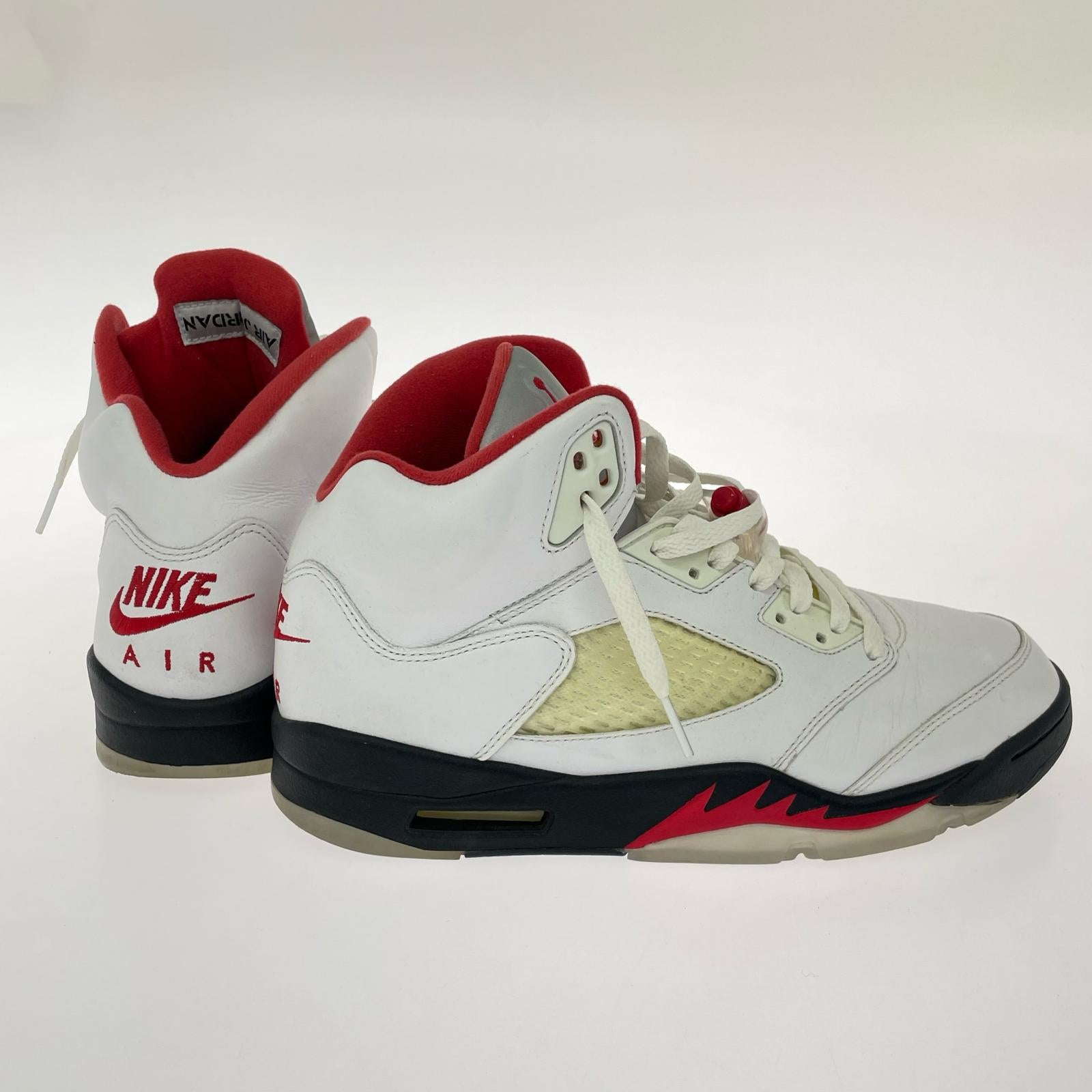 スニーカー AIR JORDAN 5 RETRO FIRE RED 28cm (US10 UK9 1/2 EU46) ホワイト