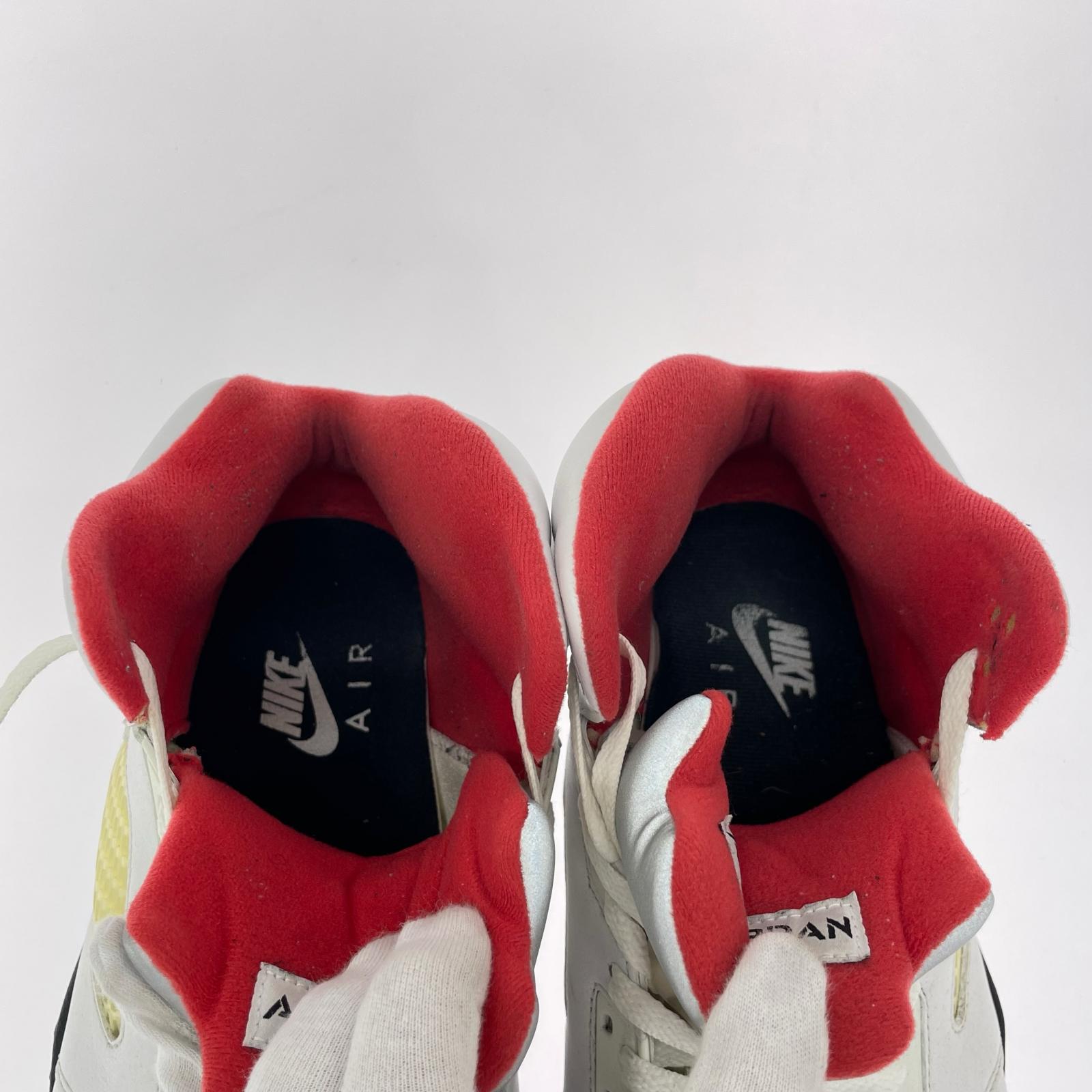 スニーカー AIR JORDAN 5 RETRO FIRE RED 28cm (US10 UK9 1/2 EU46) ホワイト