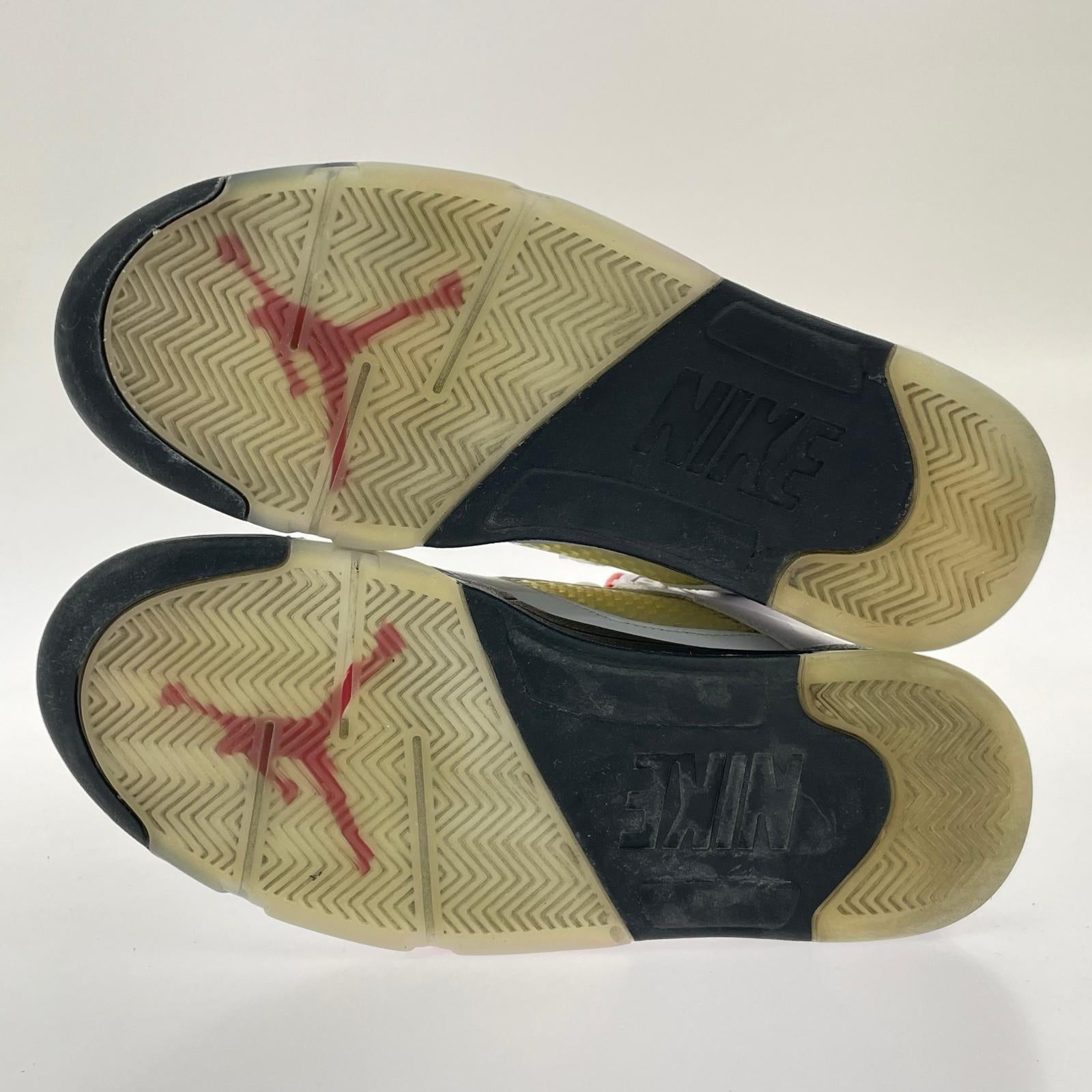 スニーカー AIR JORDAN 5 RETRO FIRE RED 28cm (US10 UK9 1/2 EU46) ホワイト