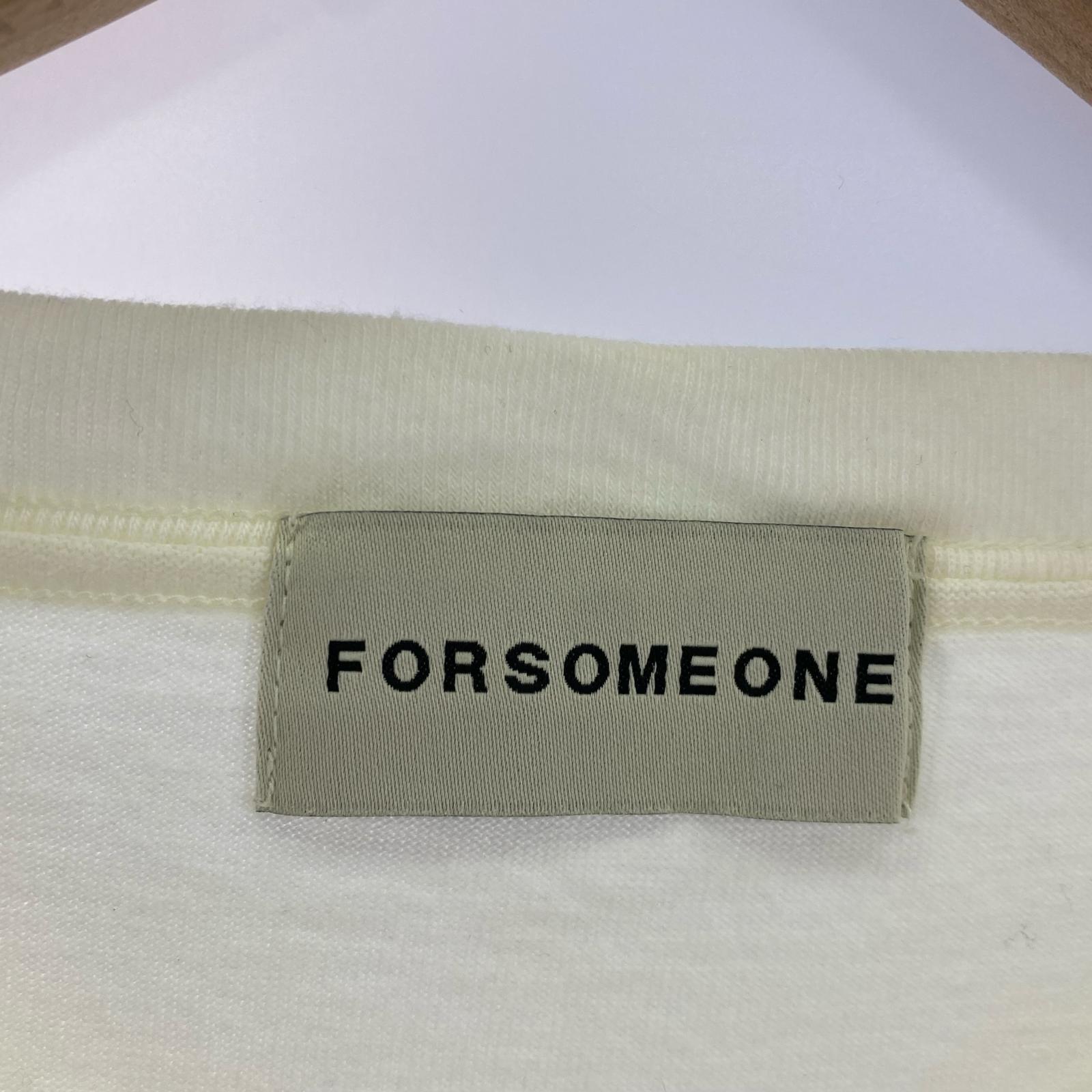 半袖Tシャツ FORSOMEONE 白 46 ホワイト